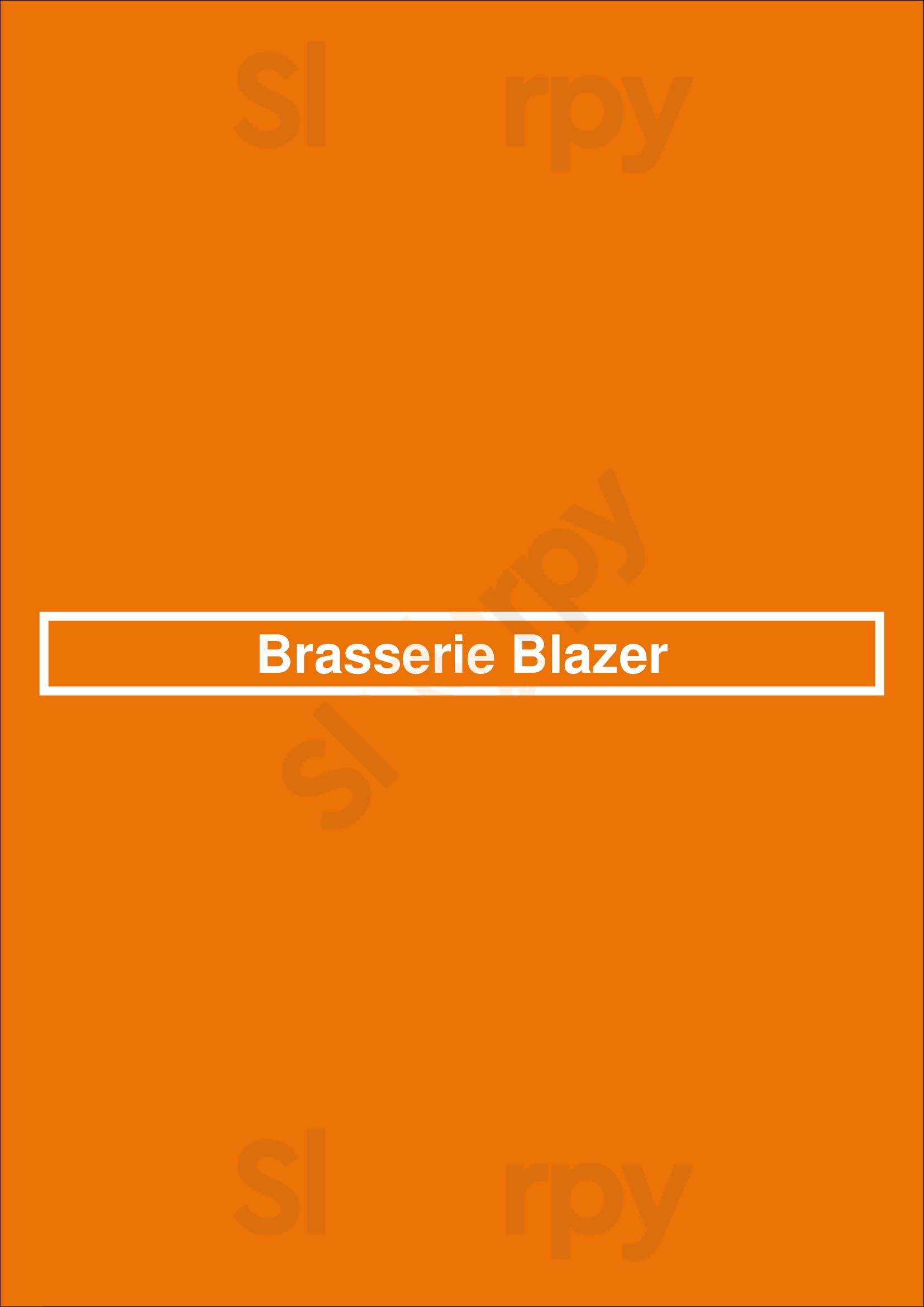 Brasserie Blazer Amsterdam Menu - 1
