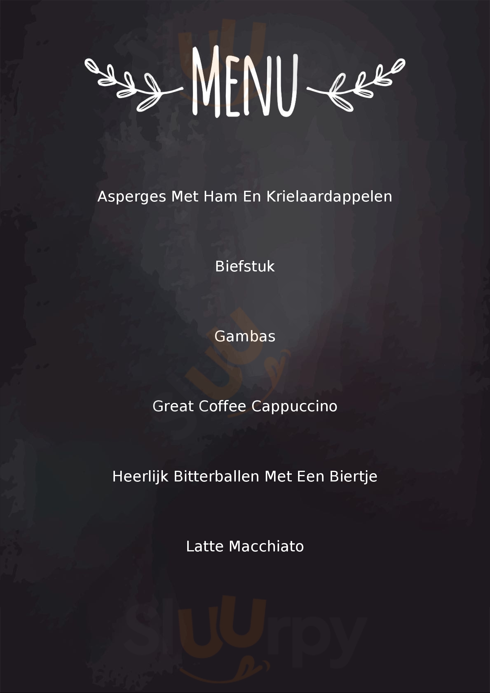 Zarautz Lunch & Diner Café Den Haag Menu - 1