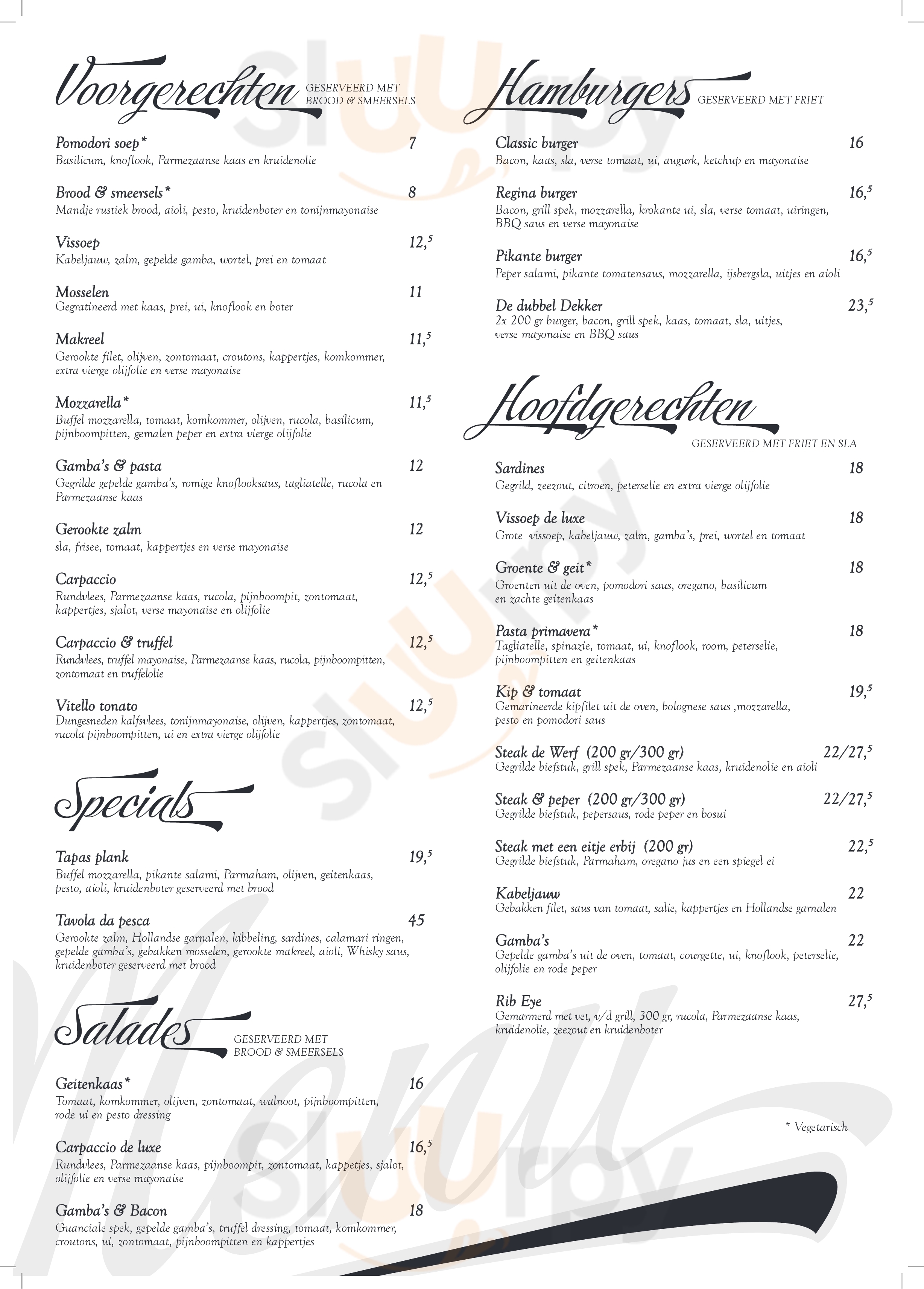 Grand Cafe De Werf Zierikzee Menu - 1