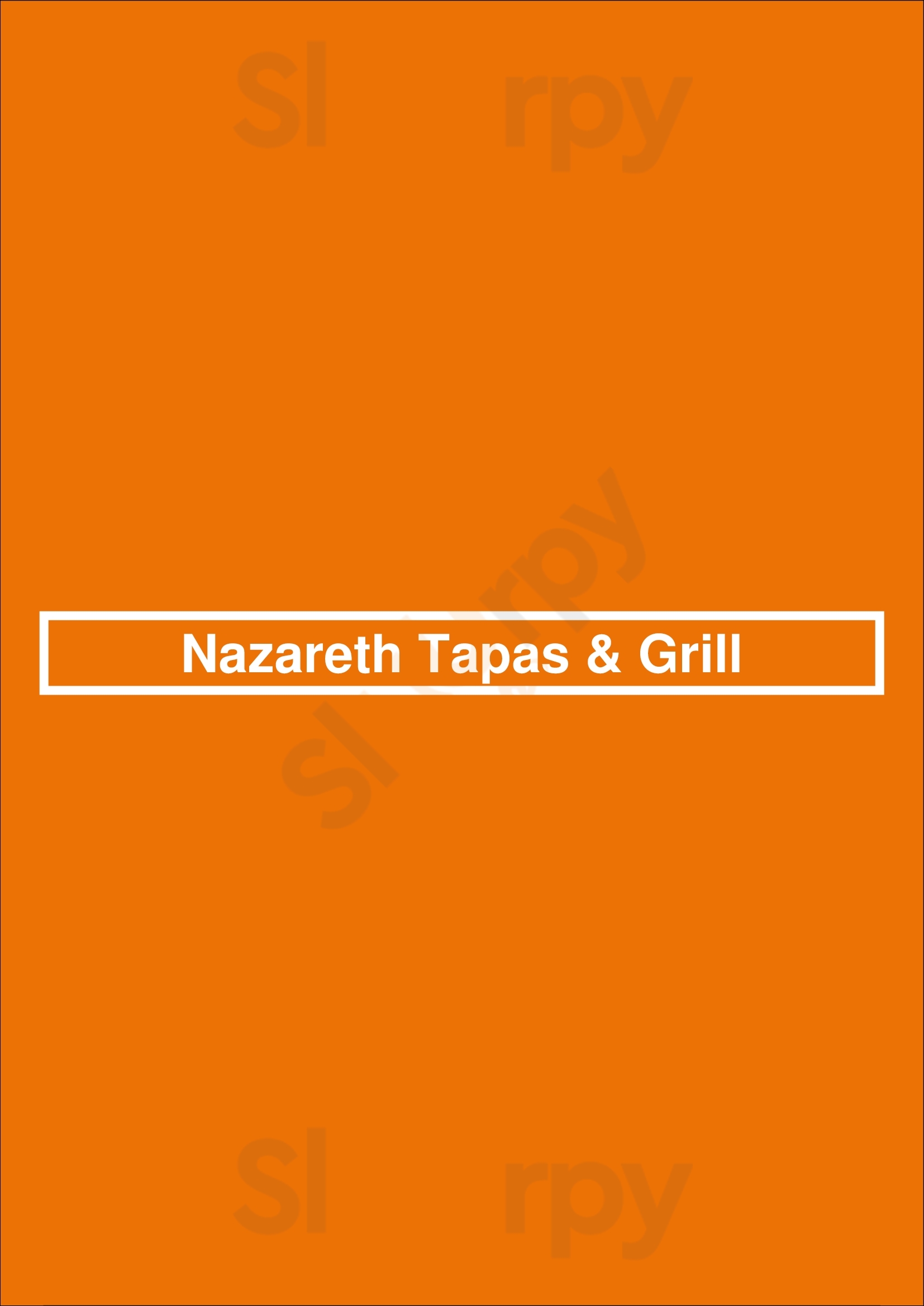 Nazareth Tapas & Grill Drachten Menu - 1