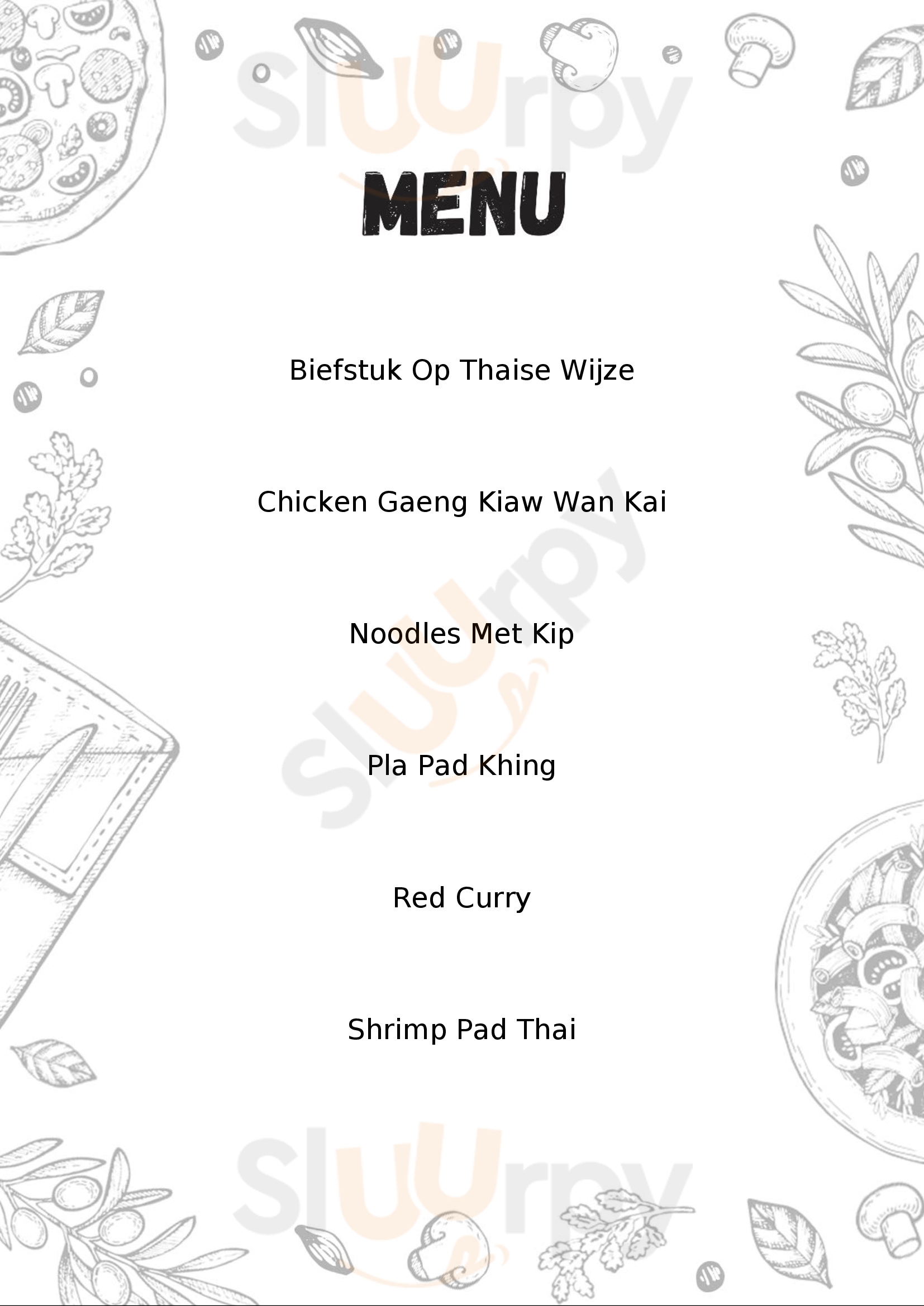Kin Khao Thais Restaurant (en Garde) Boxtel Menu - 1