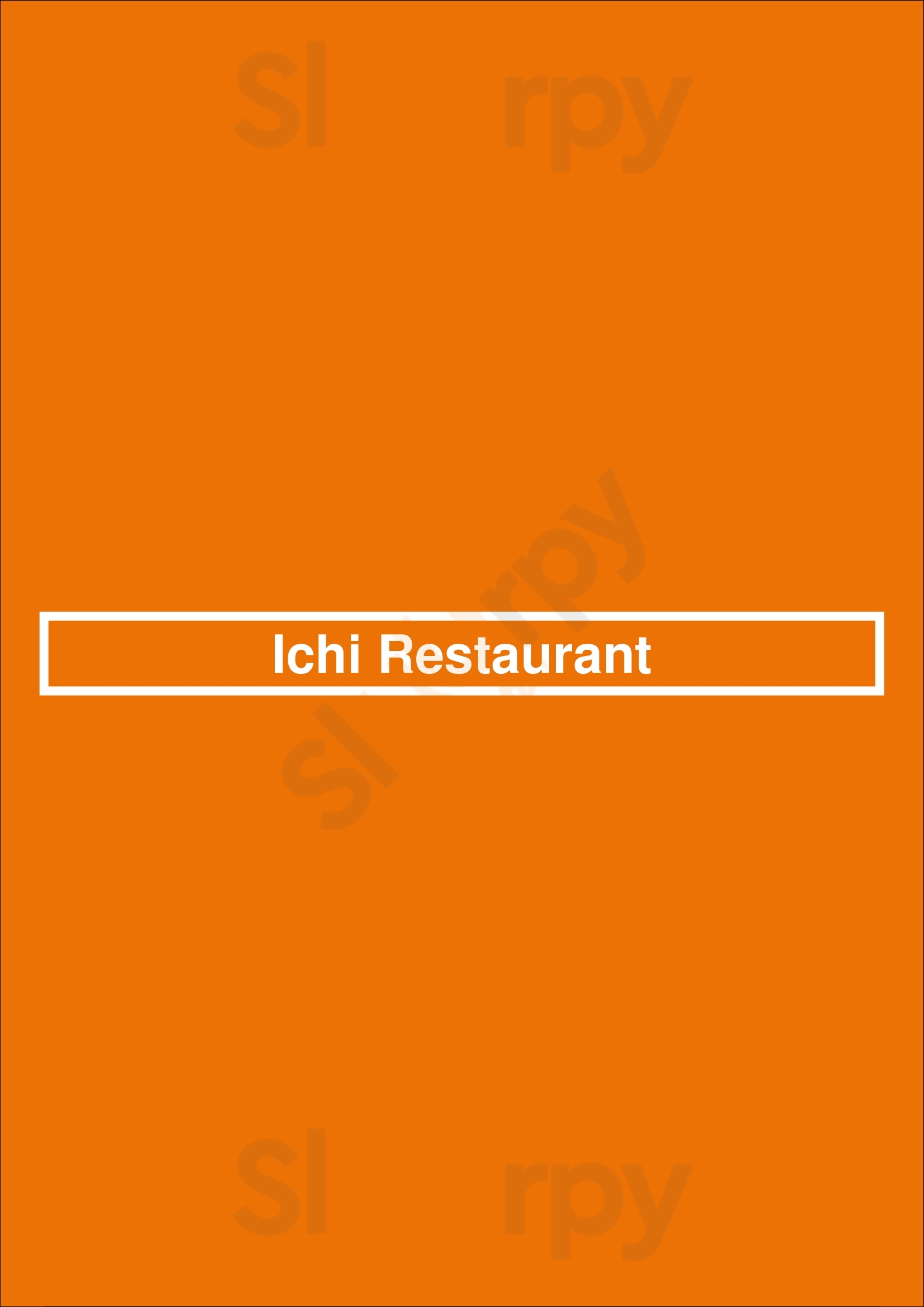 Ichi Restaurant Kaatsheuvel Menu - 1