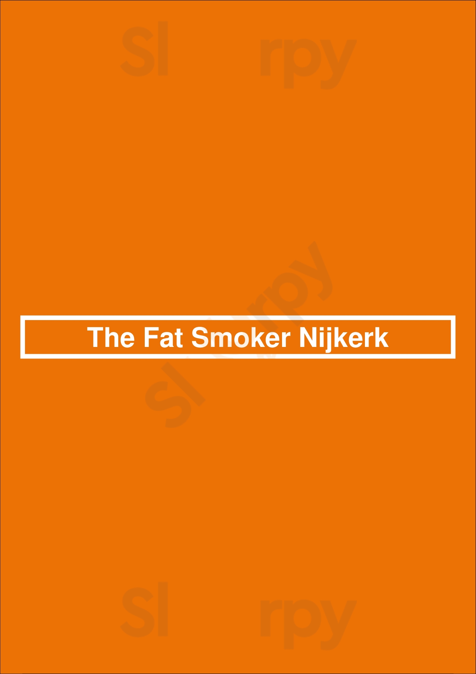 The Fat Smoker Nijkerk Nijkerk Menu - 1