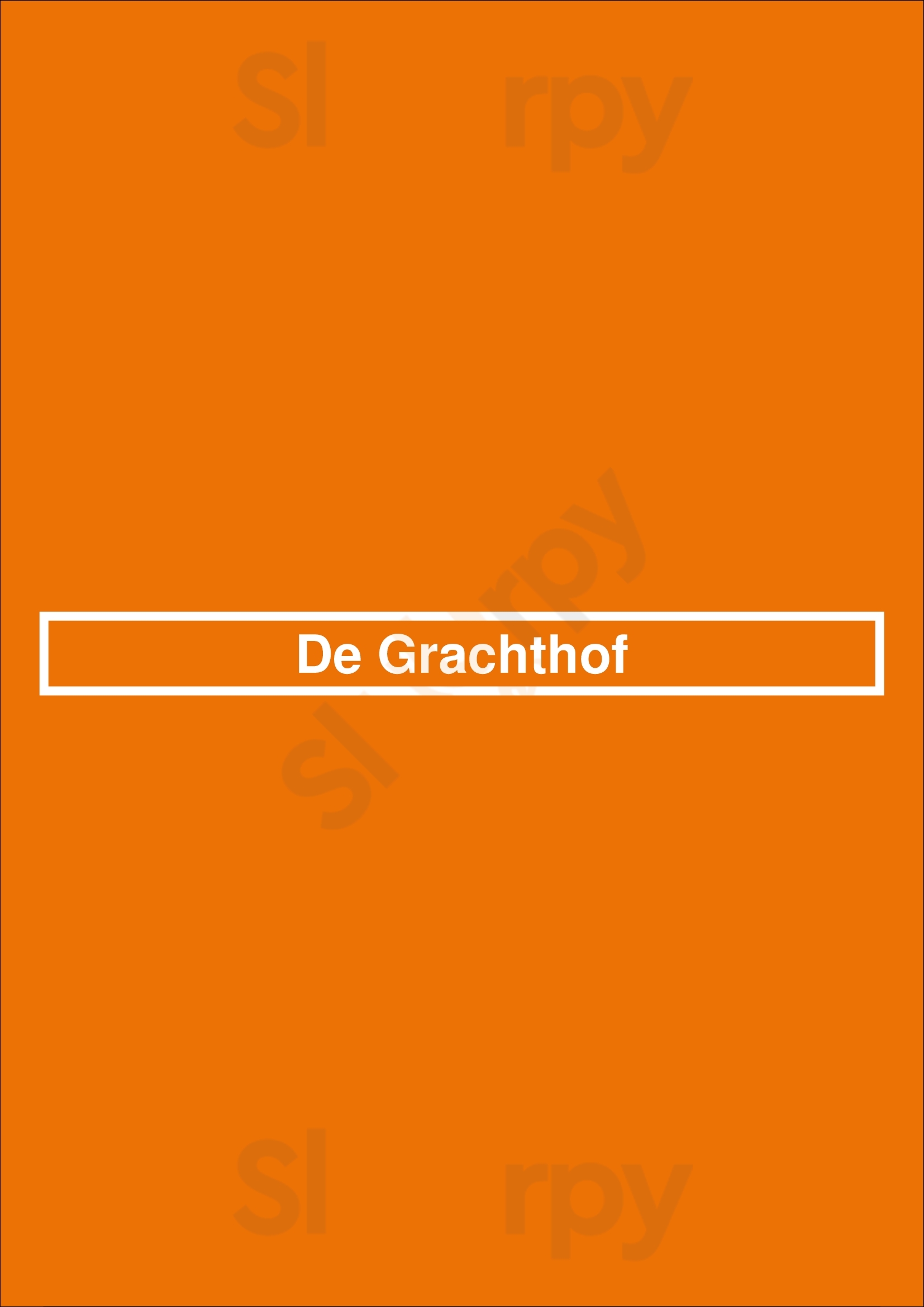 De Grachthof Giethoorn Menu - 1
