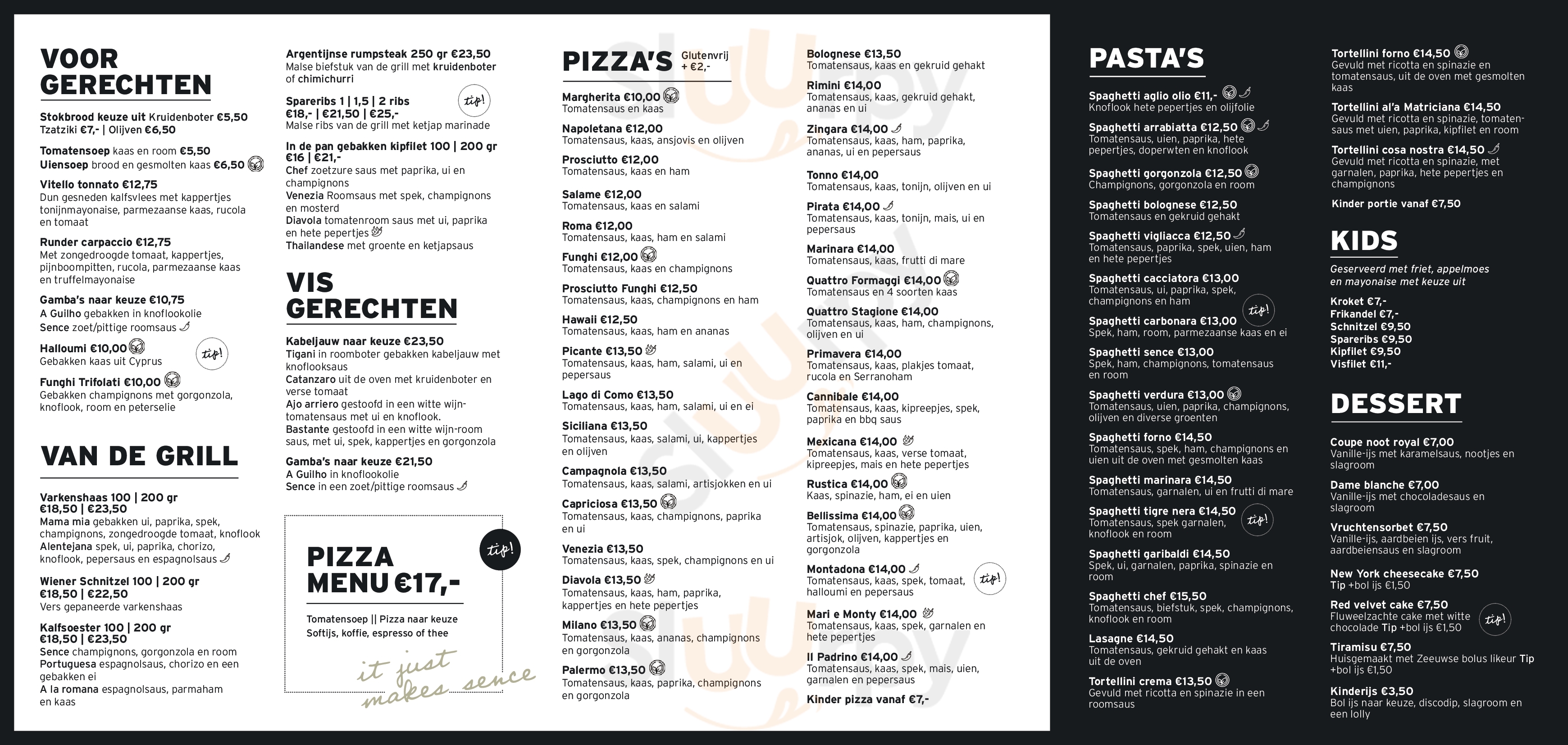 Restaurant Sence Burgh-Haamstede Menu - 1