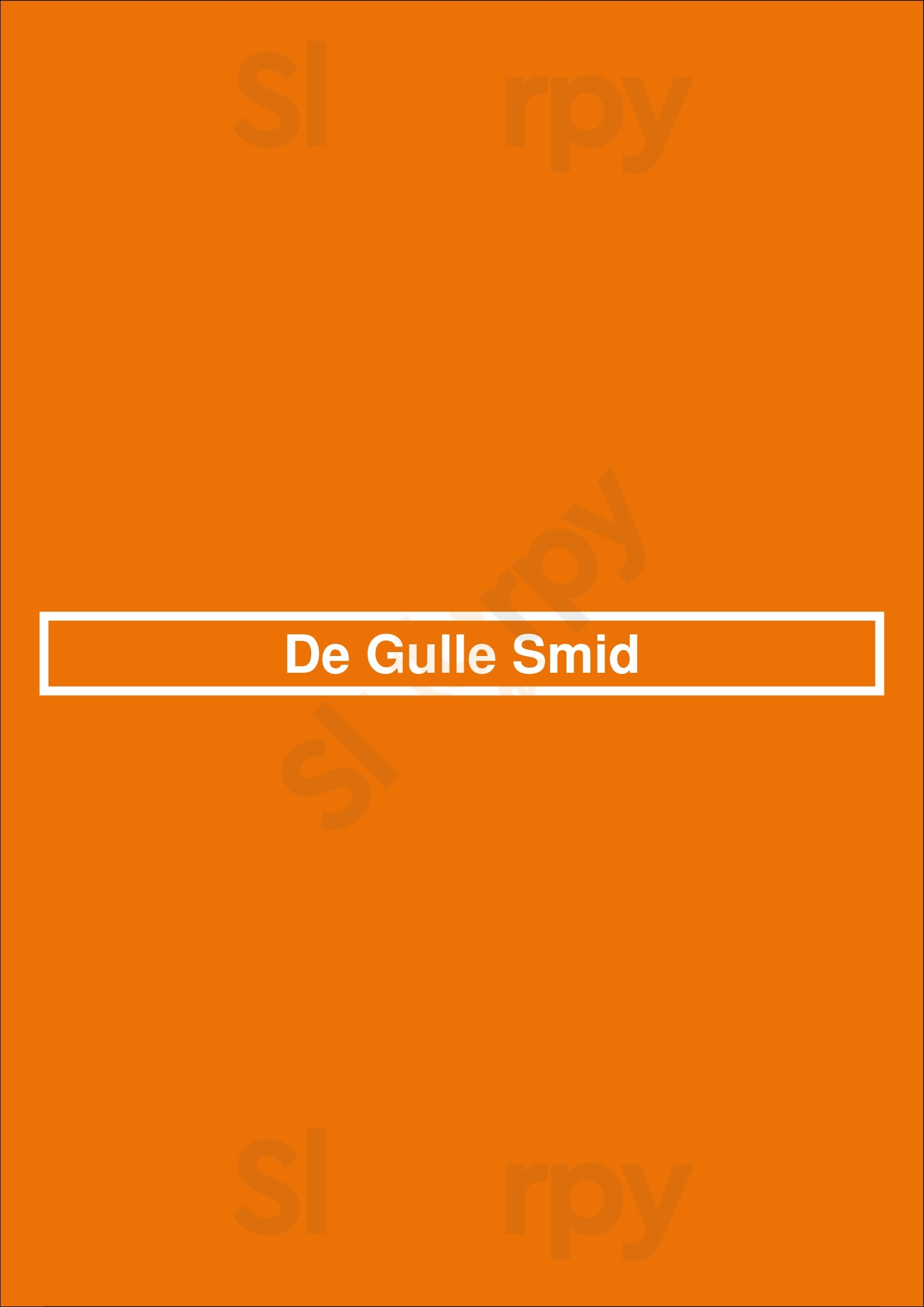 De Gulle Smid Winterswijk Menu - 1