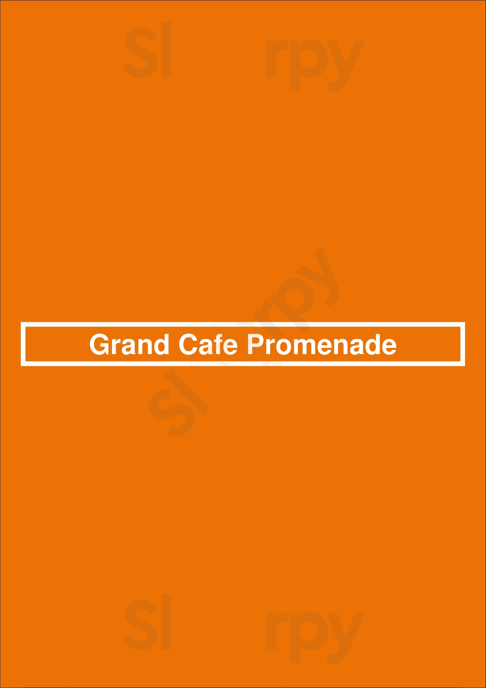 Grand Cafe Promenade Harlingen Menu - 1
