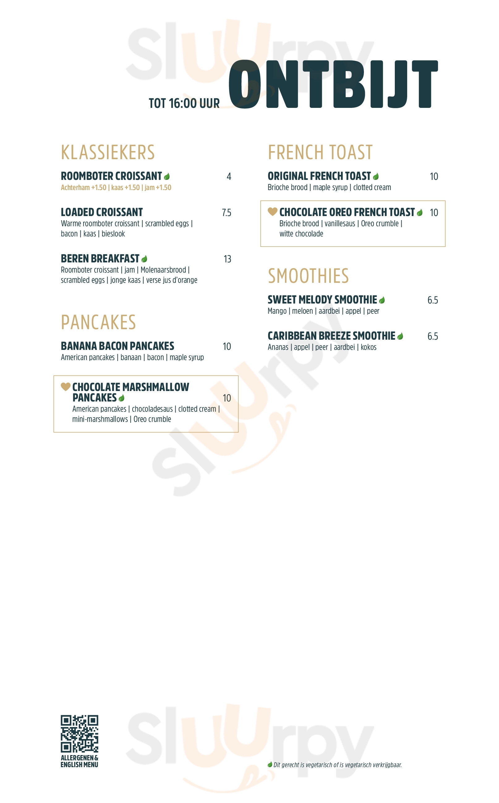 De Beren Heerhugowaard Menu - 1