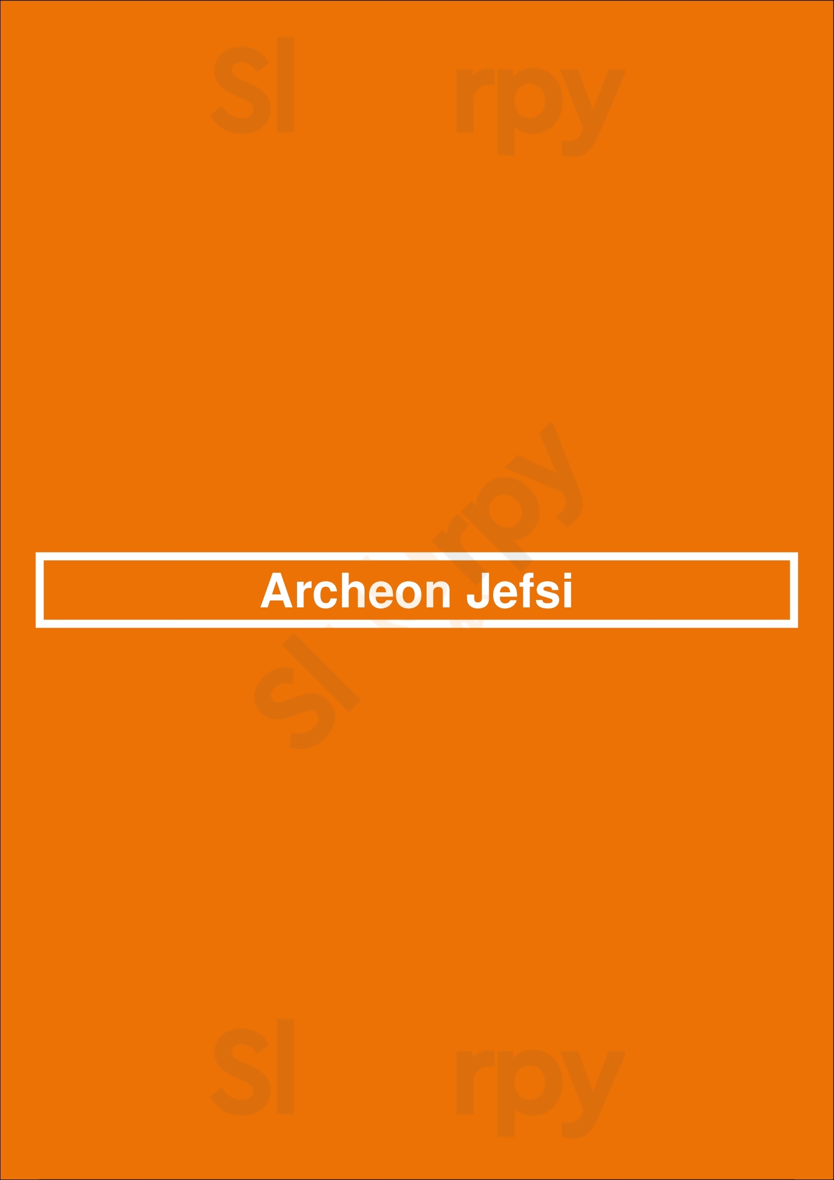 Archeon Jefsi Maarssen Menu - 1