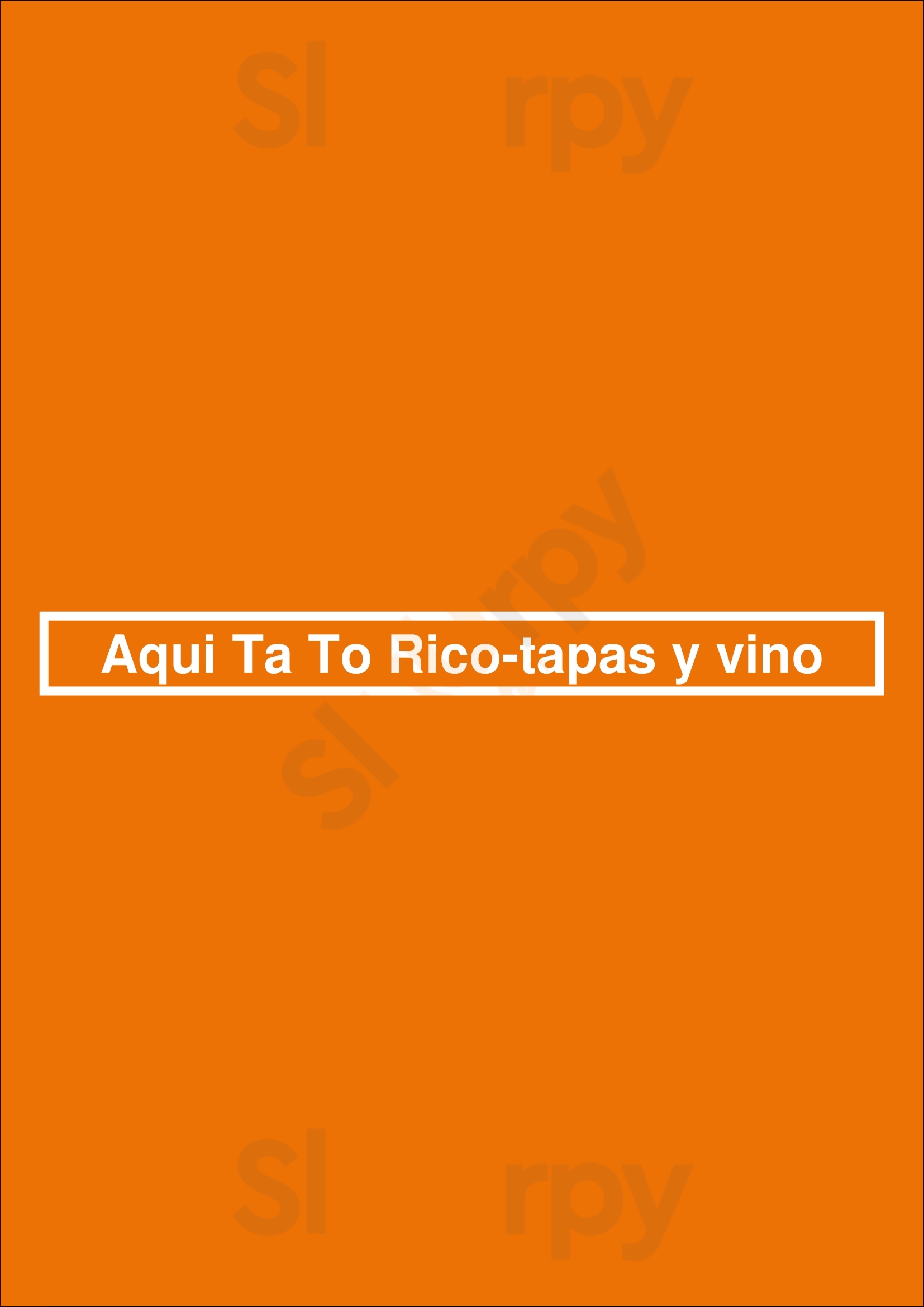 Aqui Ta To Rico-tapas Y Vino Valkenswaard Menu - 1