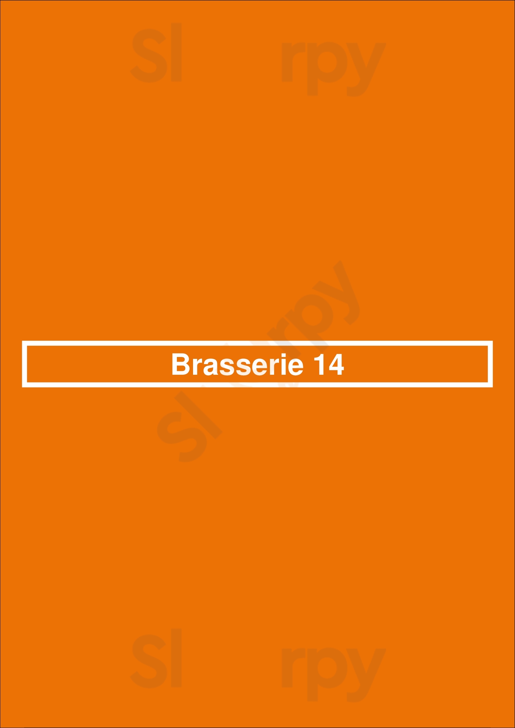 Brasserie 14 Nunspeet Menu - 1