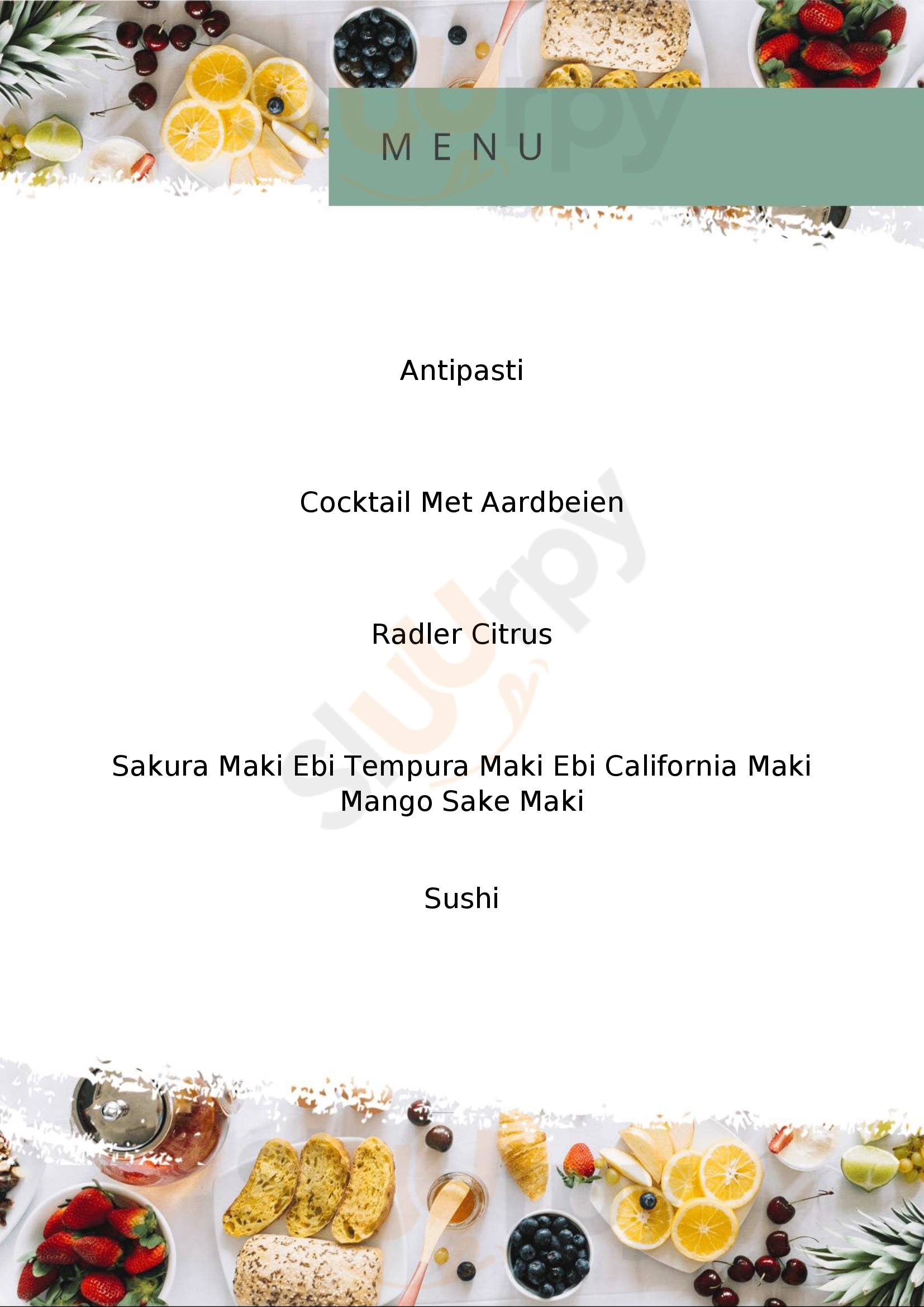 Sakura Sushi &grill Castricum Castricum Menu - 1