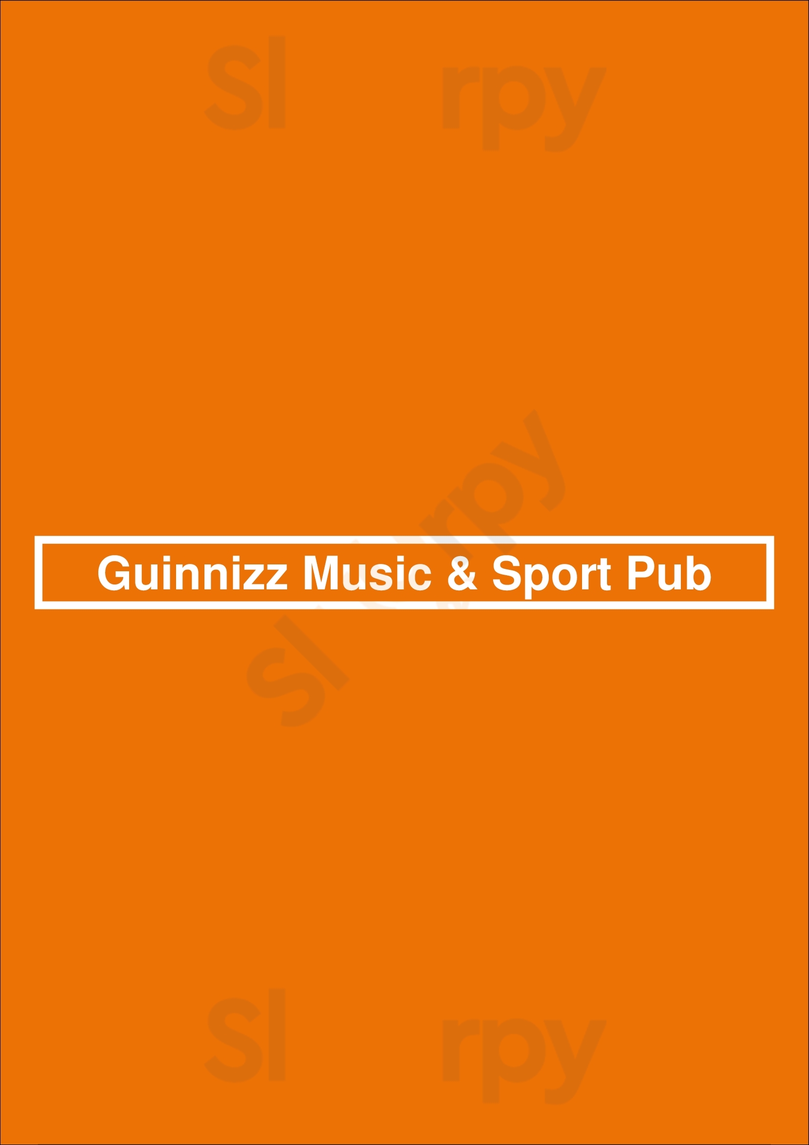 Guinnizz Music & Sport Pub Valkenswaard Menu - 1