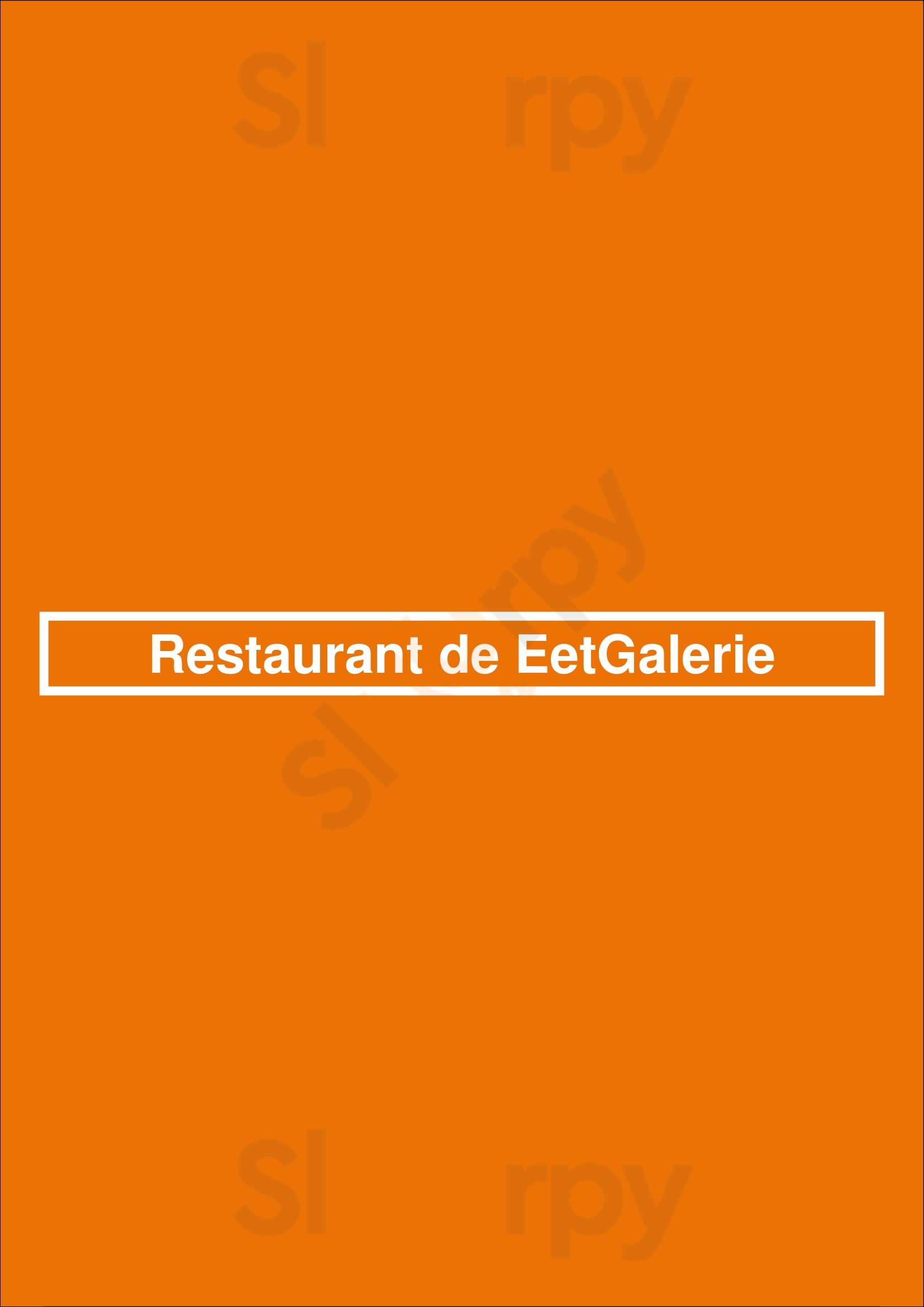 Restaurant De Eetgalerie Lochem Menu - 1