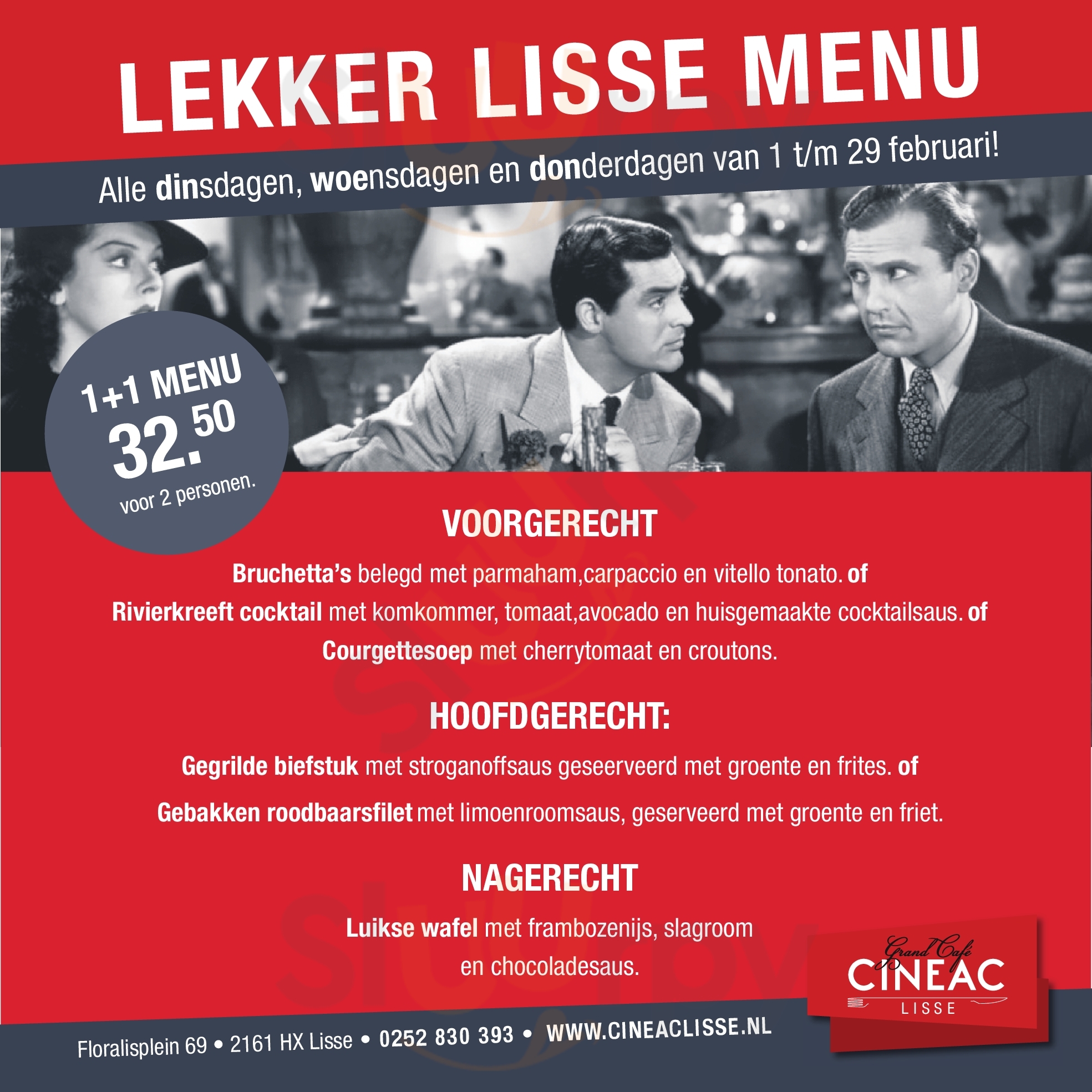 Grand Cafe Cineac Lisse Lisse Menu - 1