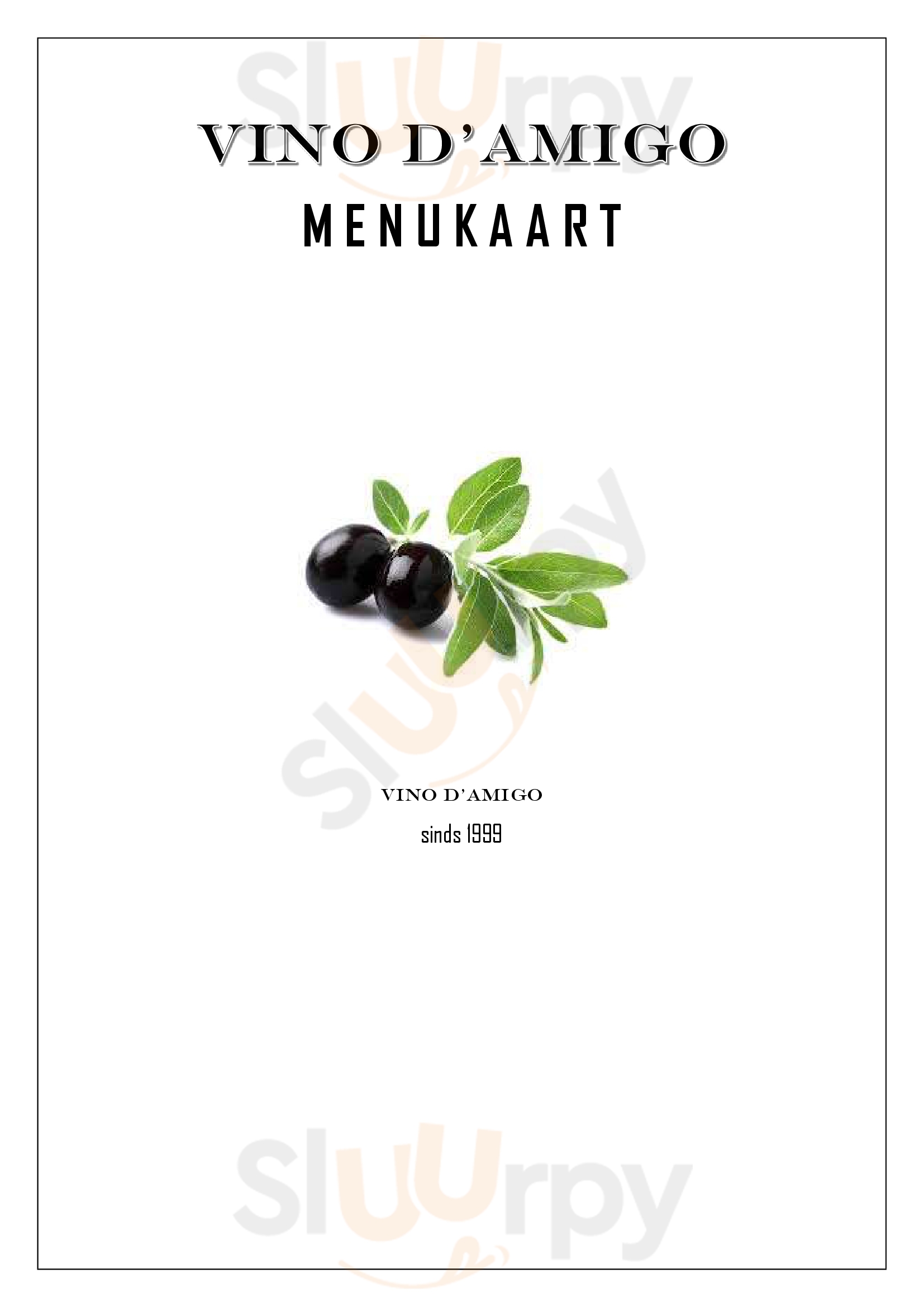 Vino D'amigo Wine Bar Oud-Beijerland Menu - 1