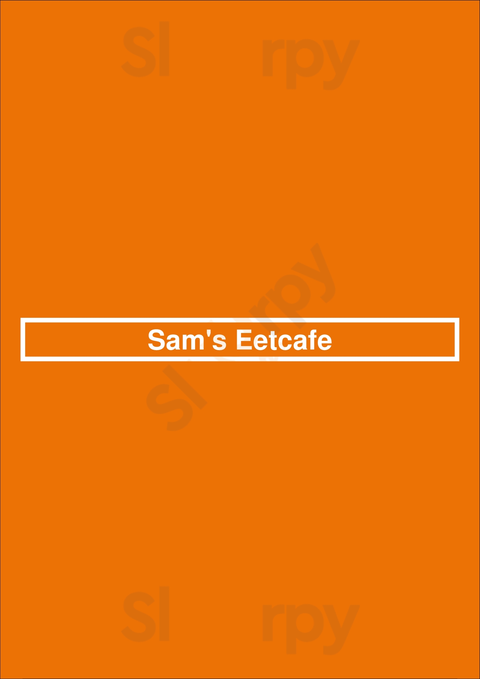 Sam's Eetcafe Lochem Menu - 1