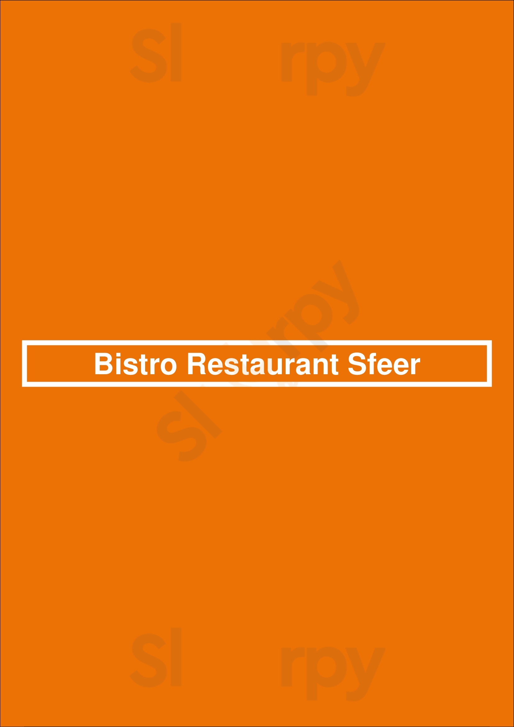 Bistro Restaurant Sfeer Naaldwijk Menu - 1