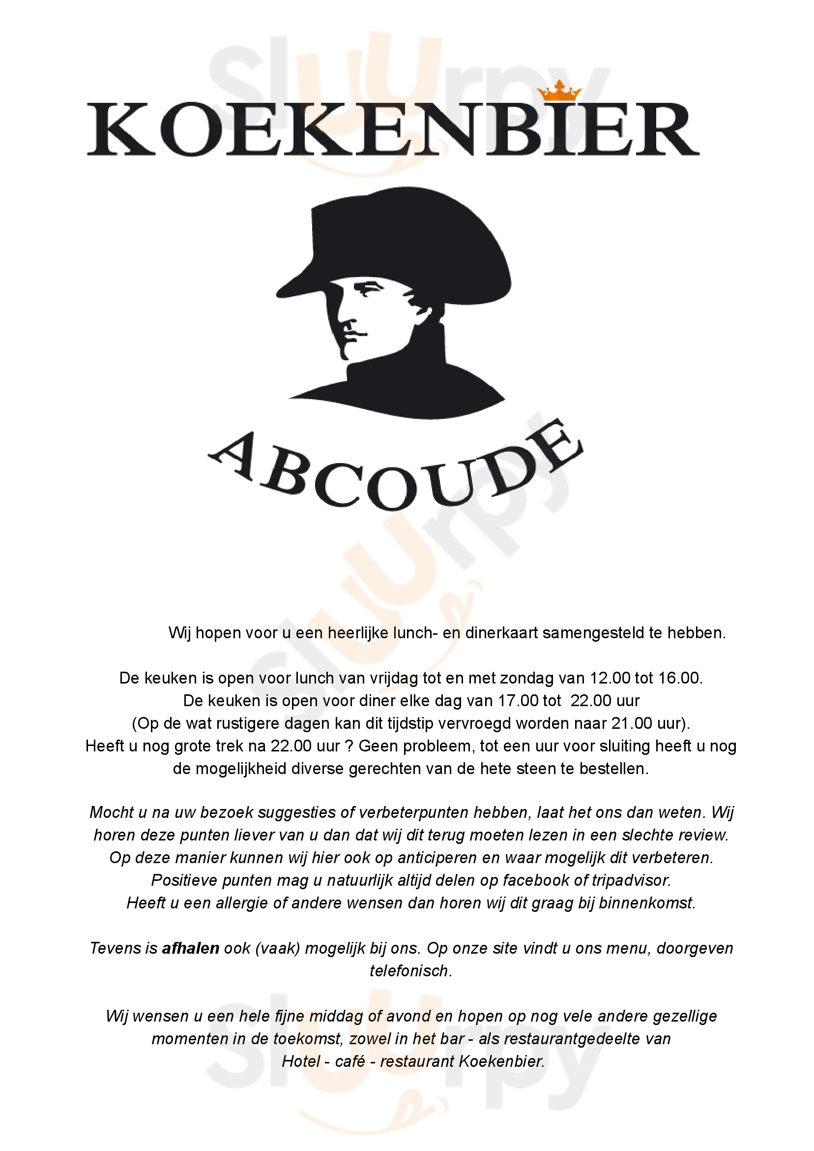 Koekenbier Medemblik Menu - 1