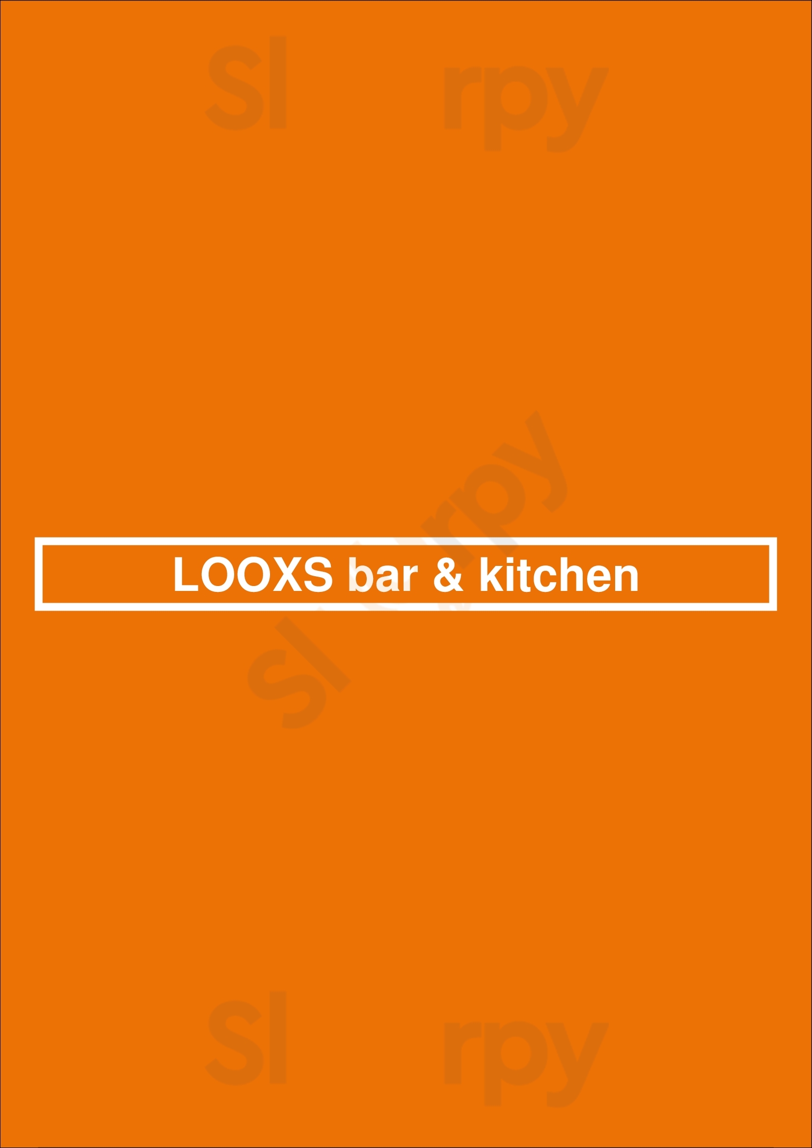 Looxs Bar & Kitchen Oud-Beijerland Menu - 1