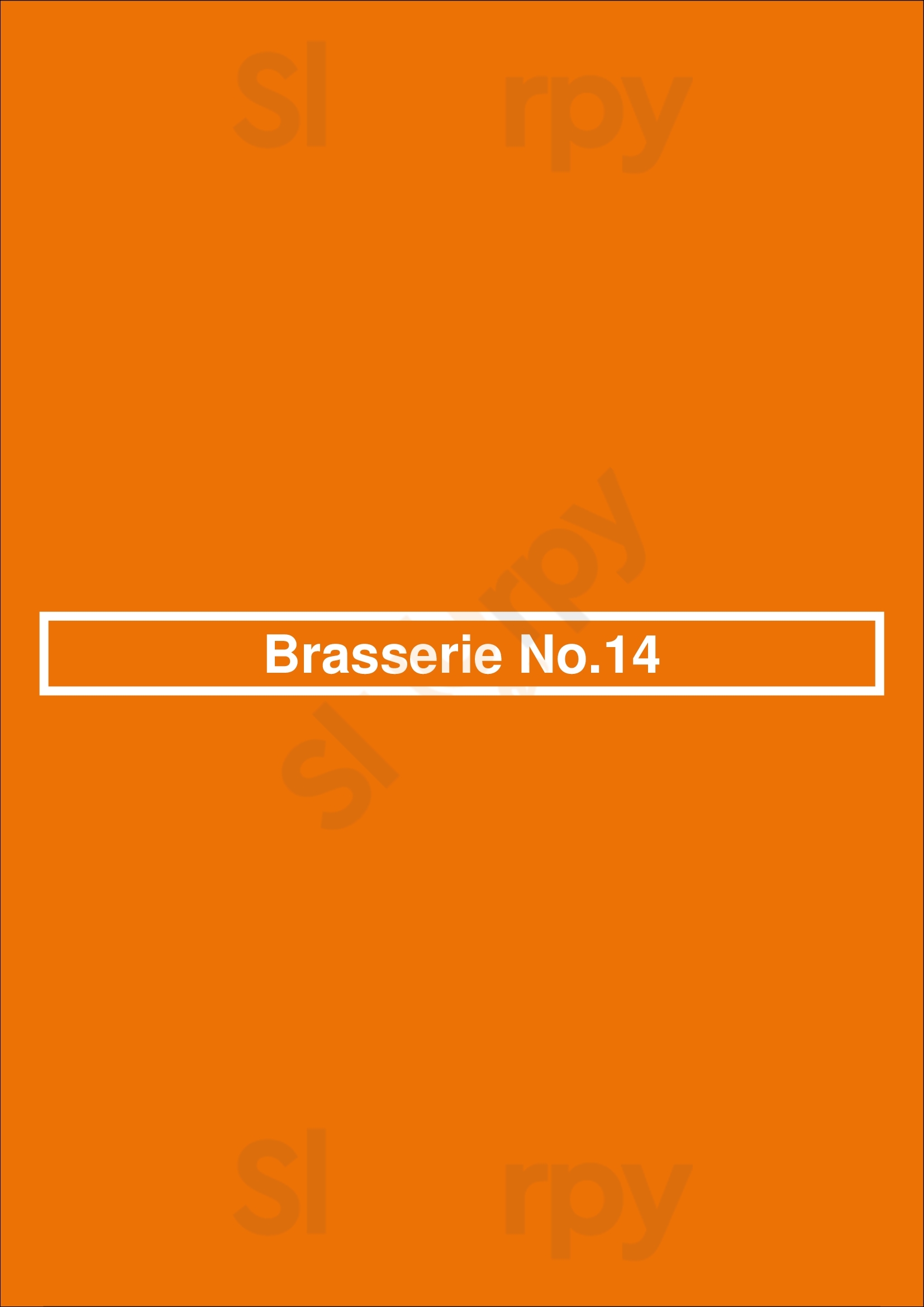 Brasserie No.14 Lemmer Menu - 1