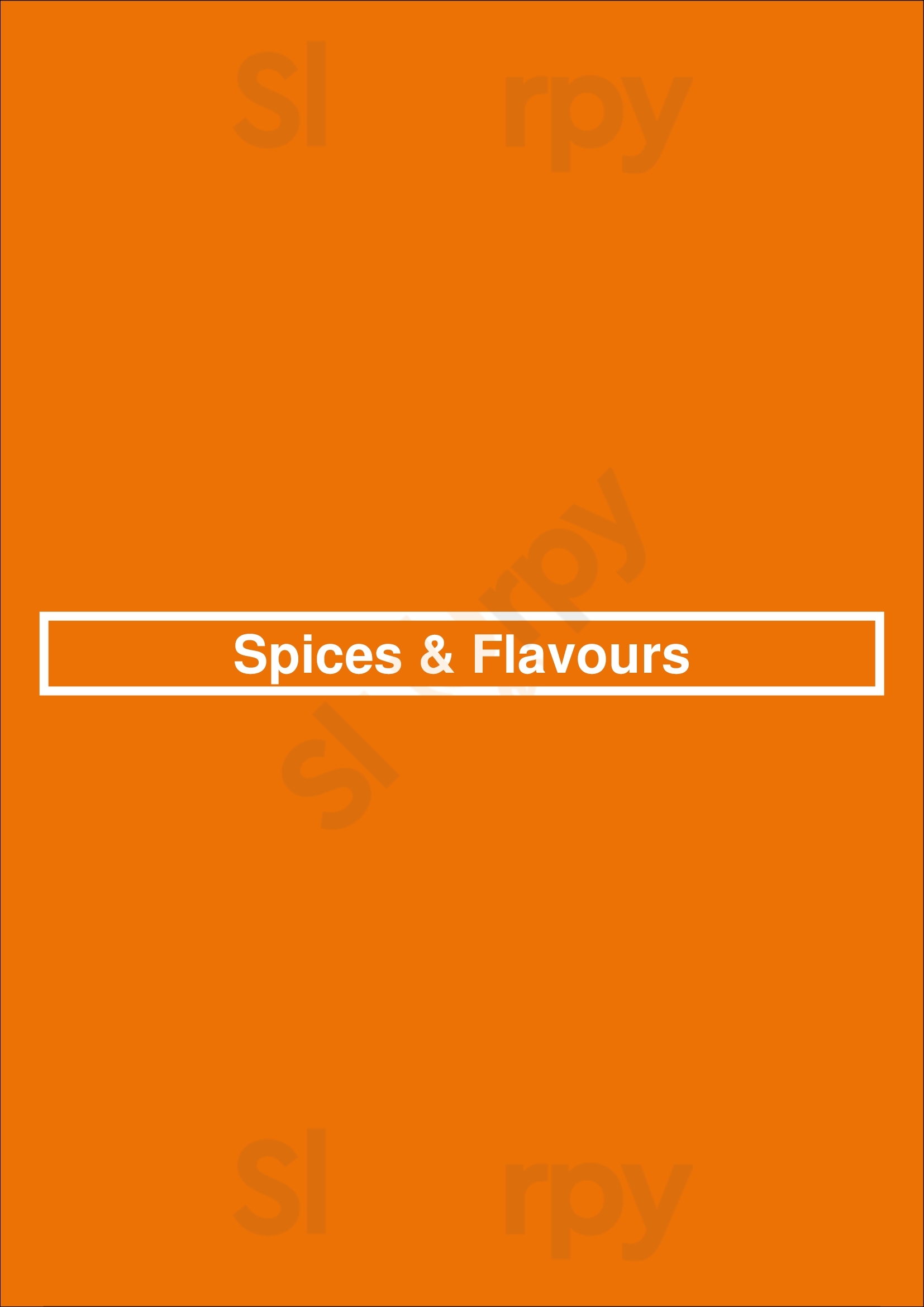 Spices & Flavours 's-Gravenzande Menu - 1