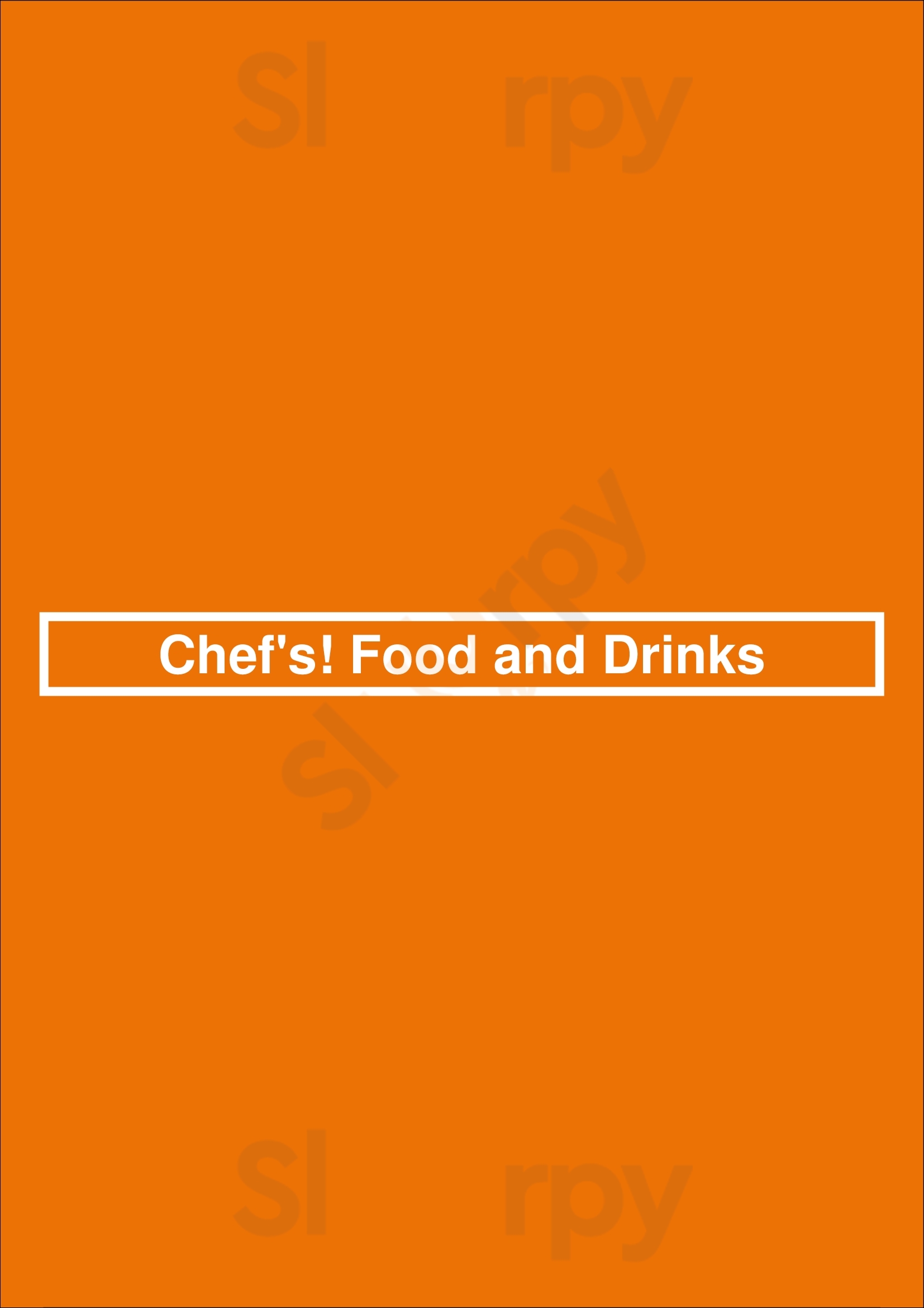 Chef's! Food And Drinks Papendrecht Menu - 1
