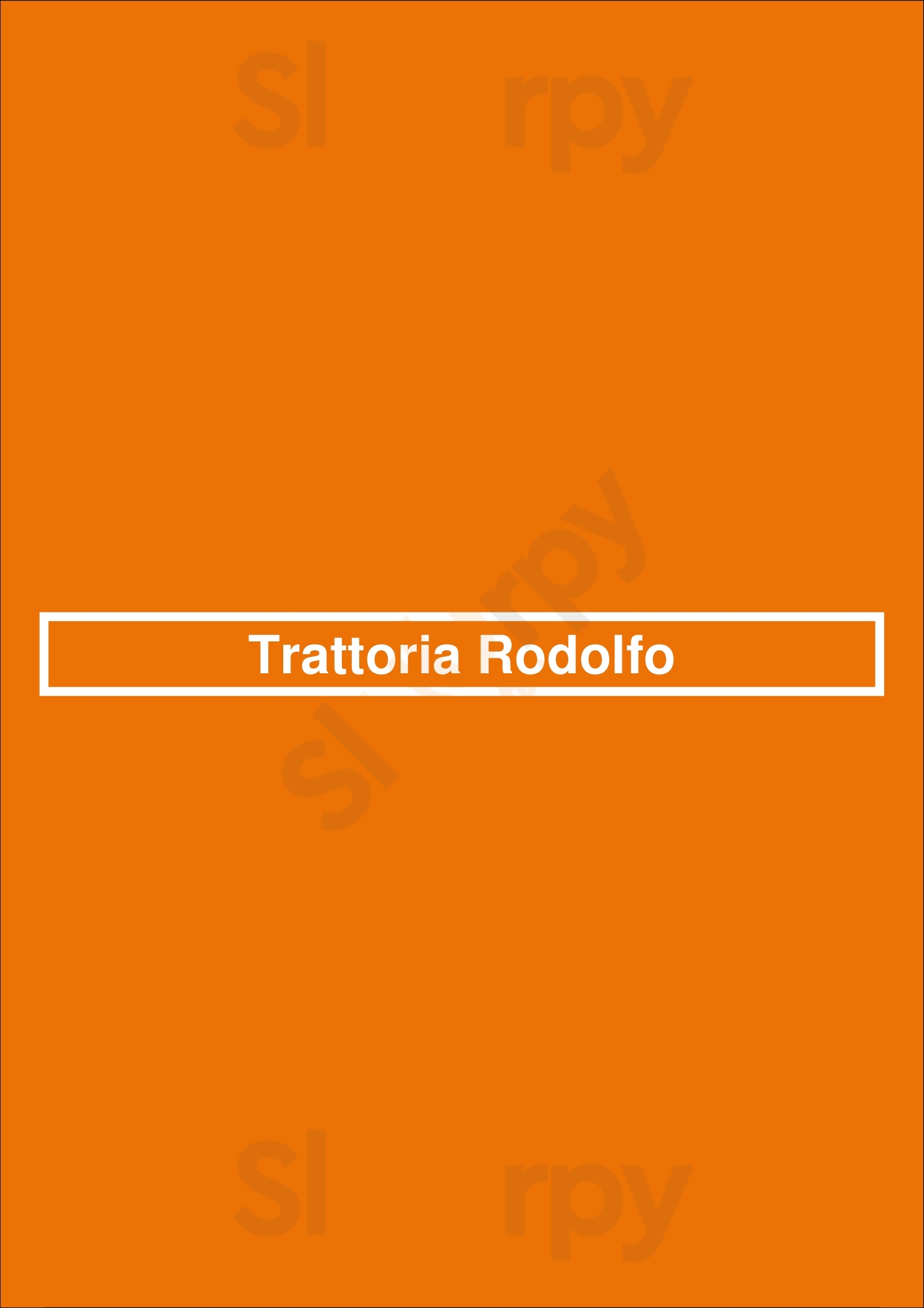 Trattoria Rodolfo Nootdorp Menu - 1
