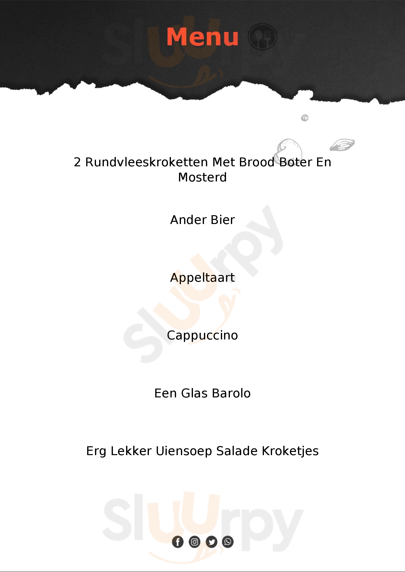 Sonnevanck Wijk aan Zee Menu - 1