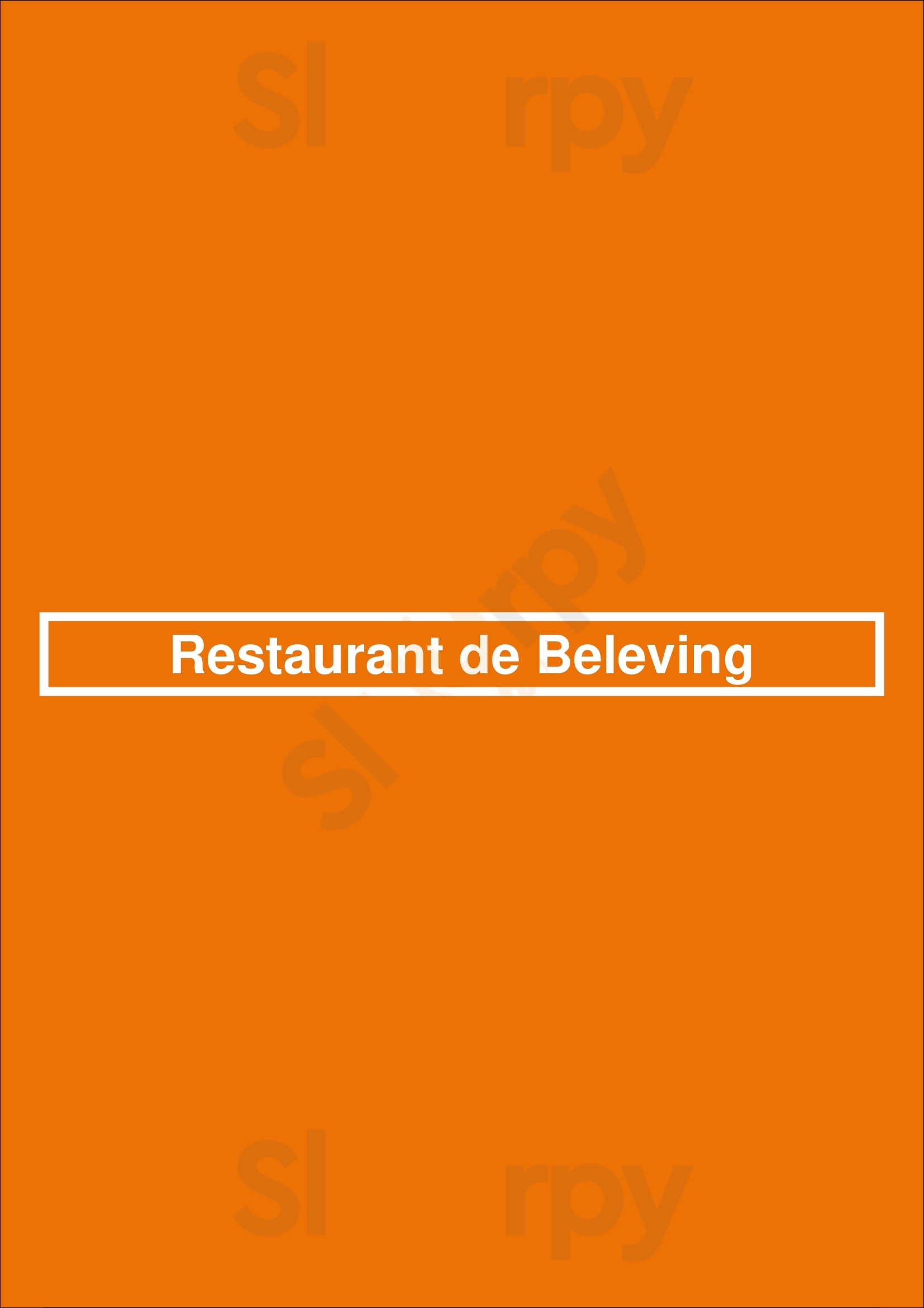 Restaurant De Beleving Asten Menu - 1