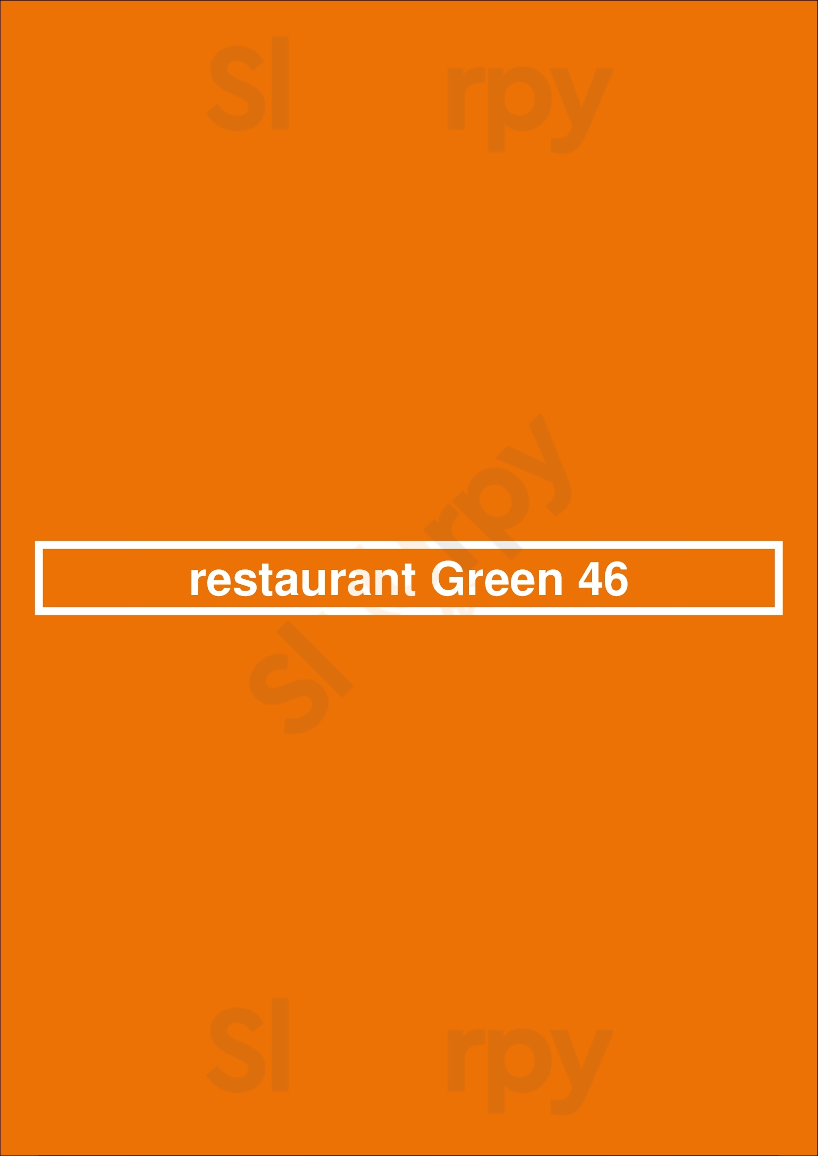 Restaurant Green 46 Groesbeek Menu - 1