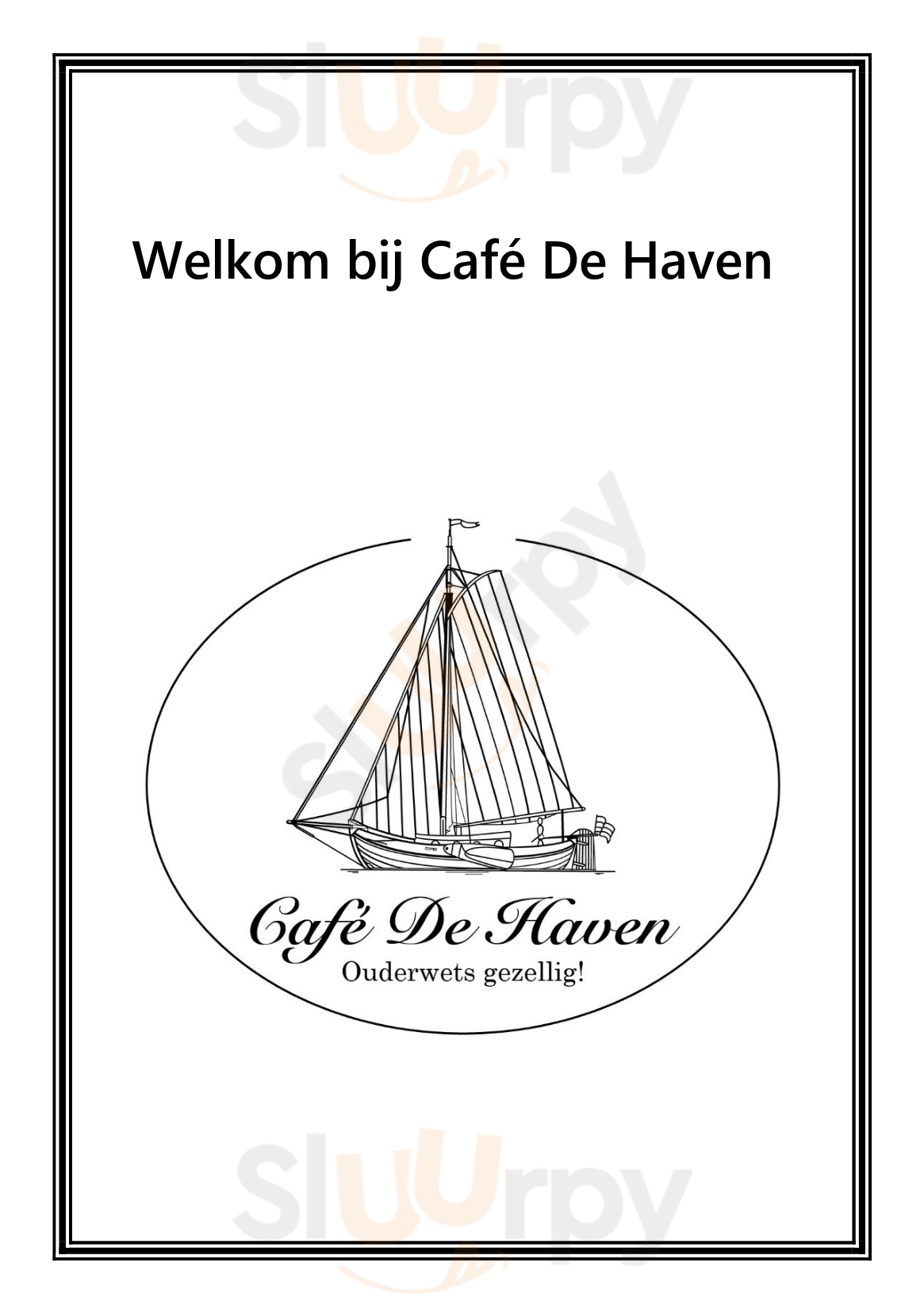 Café De Haven Elburg Menu - 1