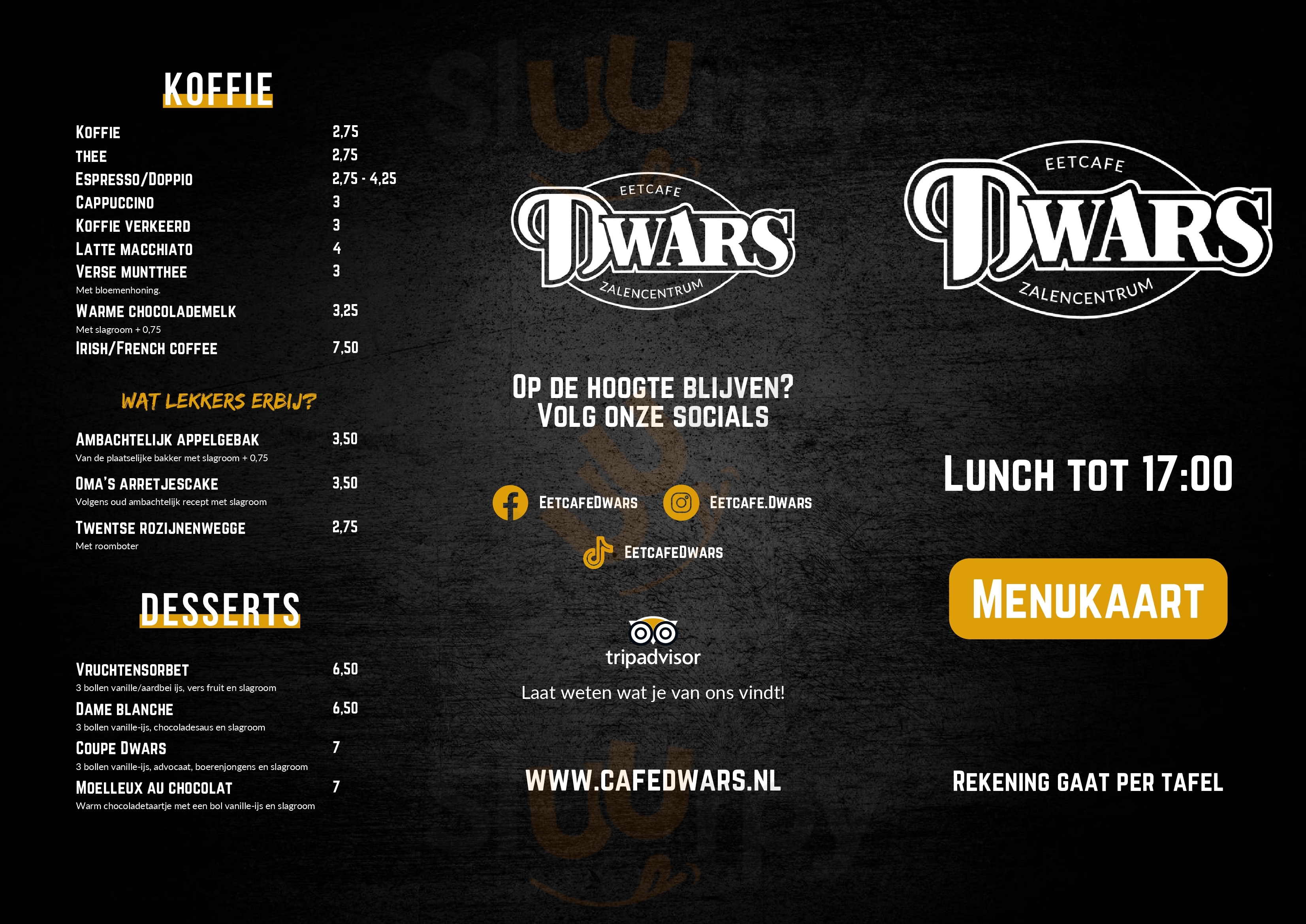 Eetcafe Dwars Haaksbergen Menu - 1