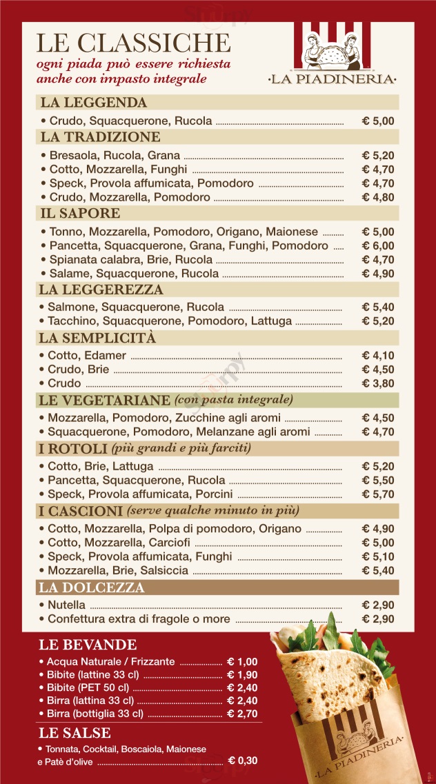 La Piadineria La Spezia La Spezia Menu - 1