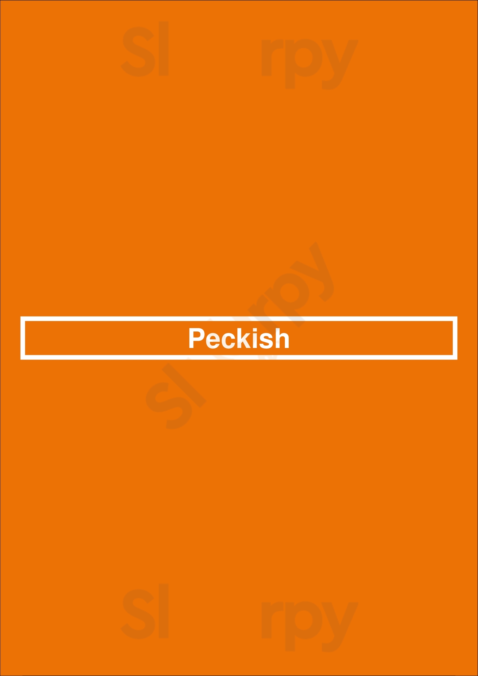 Peckish Den Haag Menu - 1