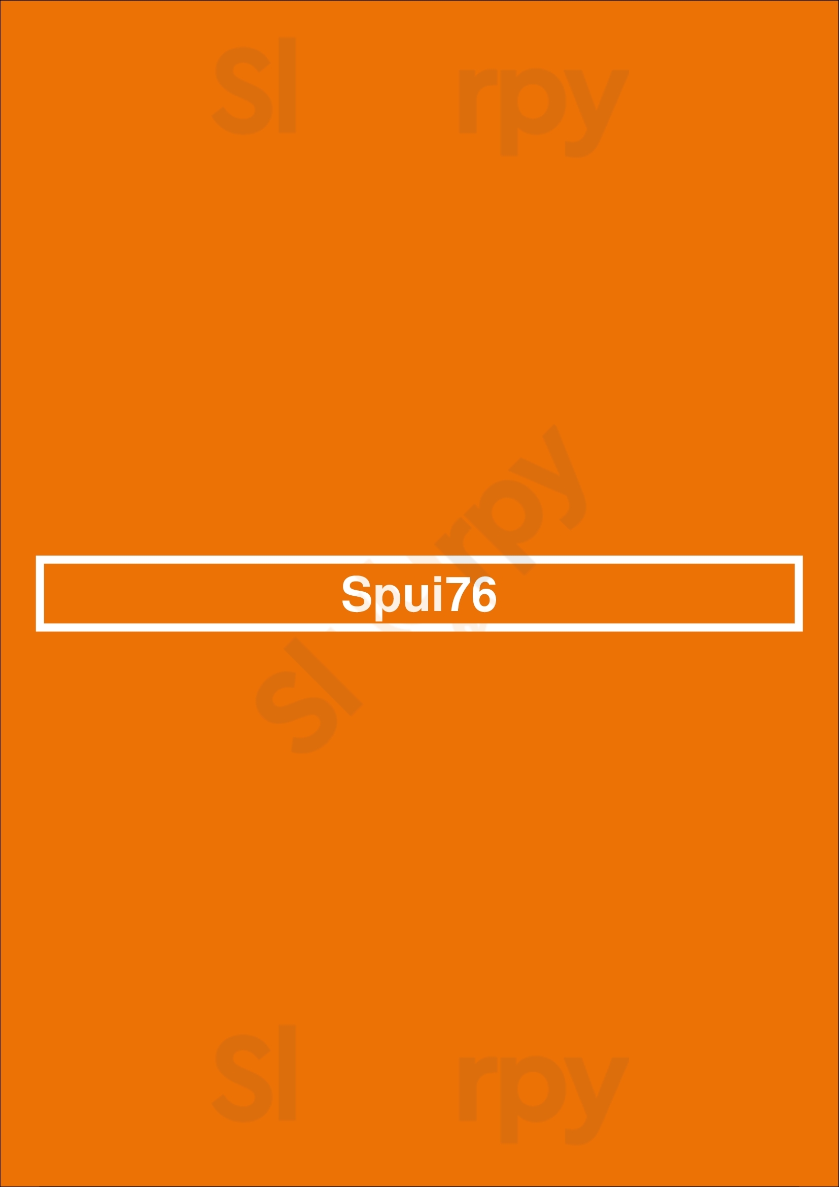 Spui76 Spakenburg Menu - 1
