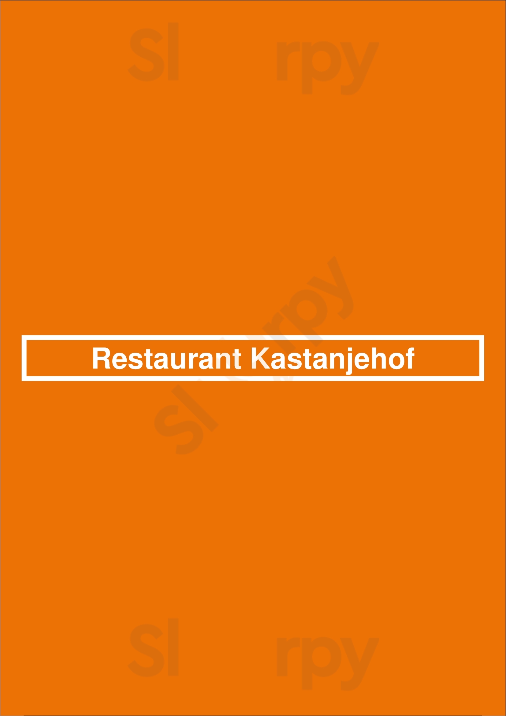 Restaurant Kastanjehof Gemert Menu - 1