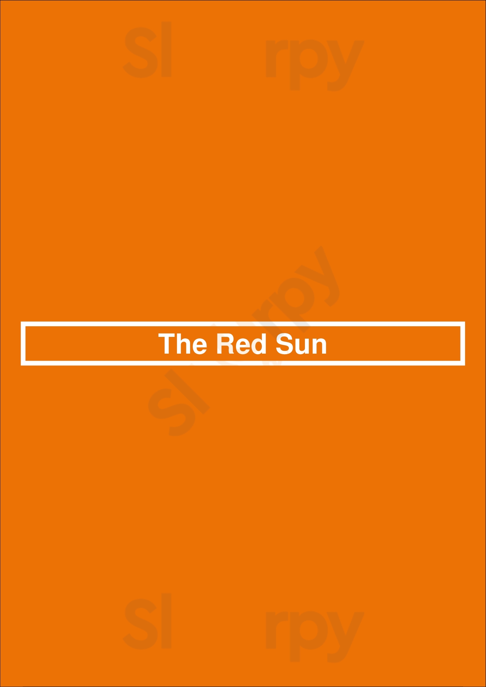 The Red Sun Blaricum Menu - 1