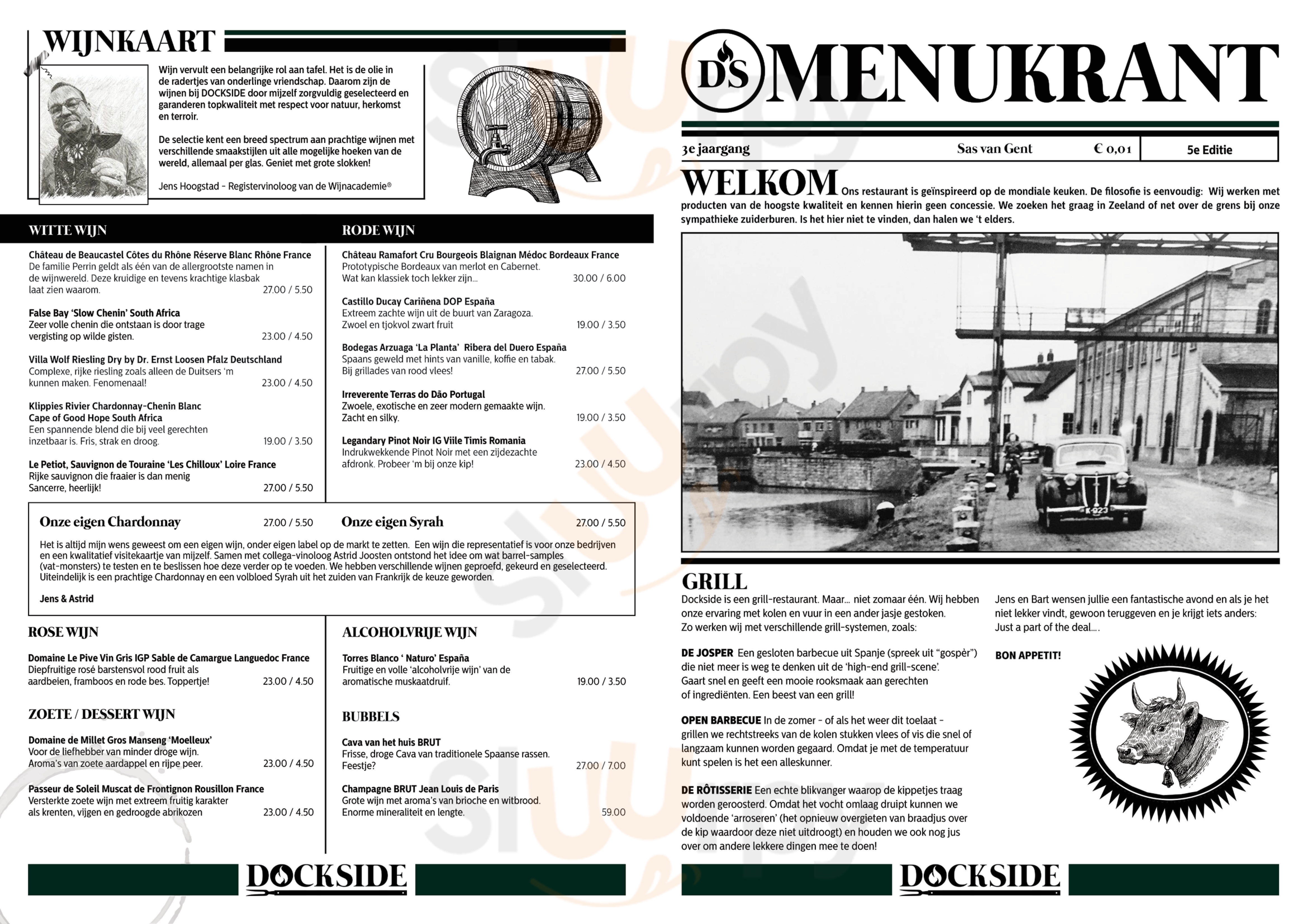 Dockside Bar & Grill Sas van Gent Menu - 1
