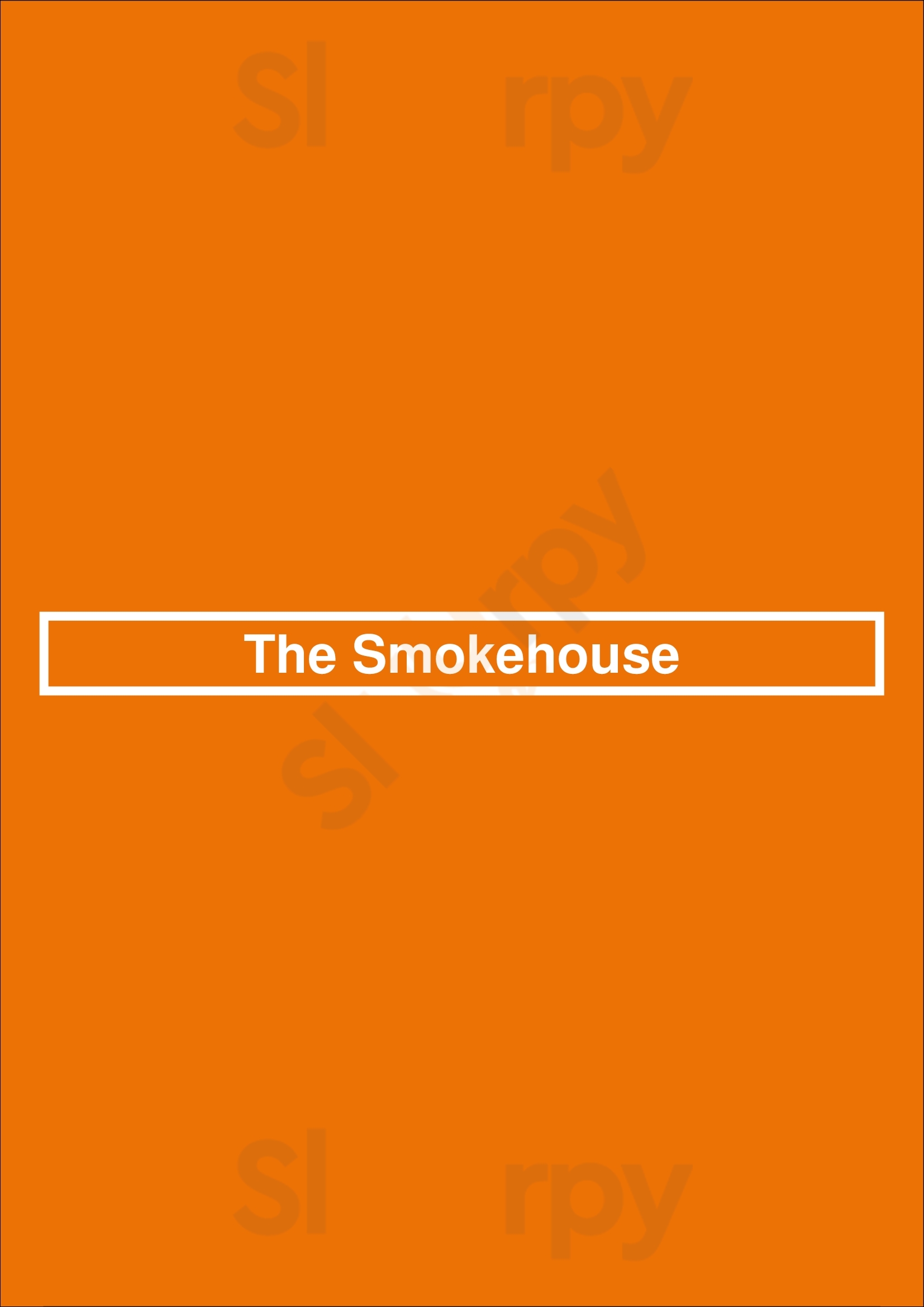 The Smokehouse Spakenburg Menu - 1