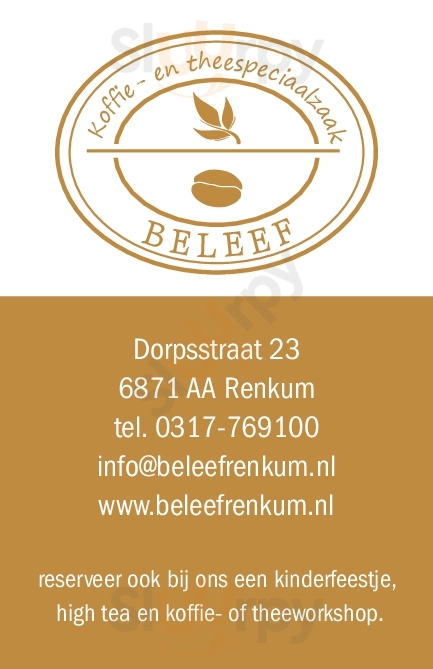 Koffie-en Theespeciaalzaak Beleef Renkum Menu - 1