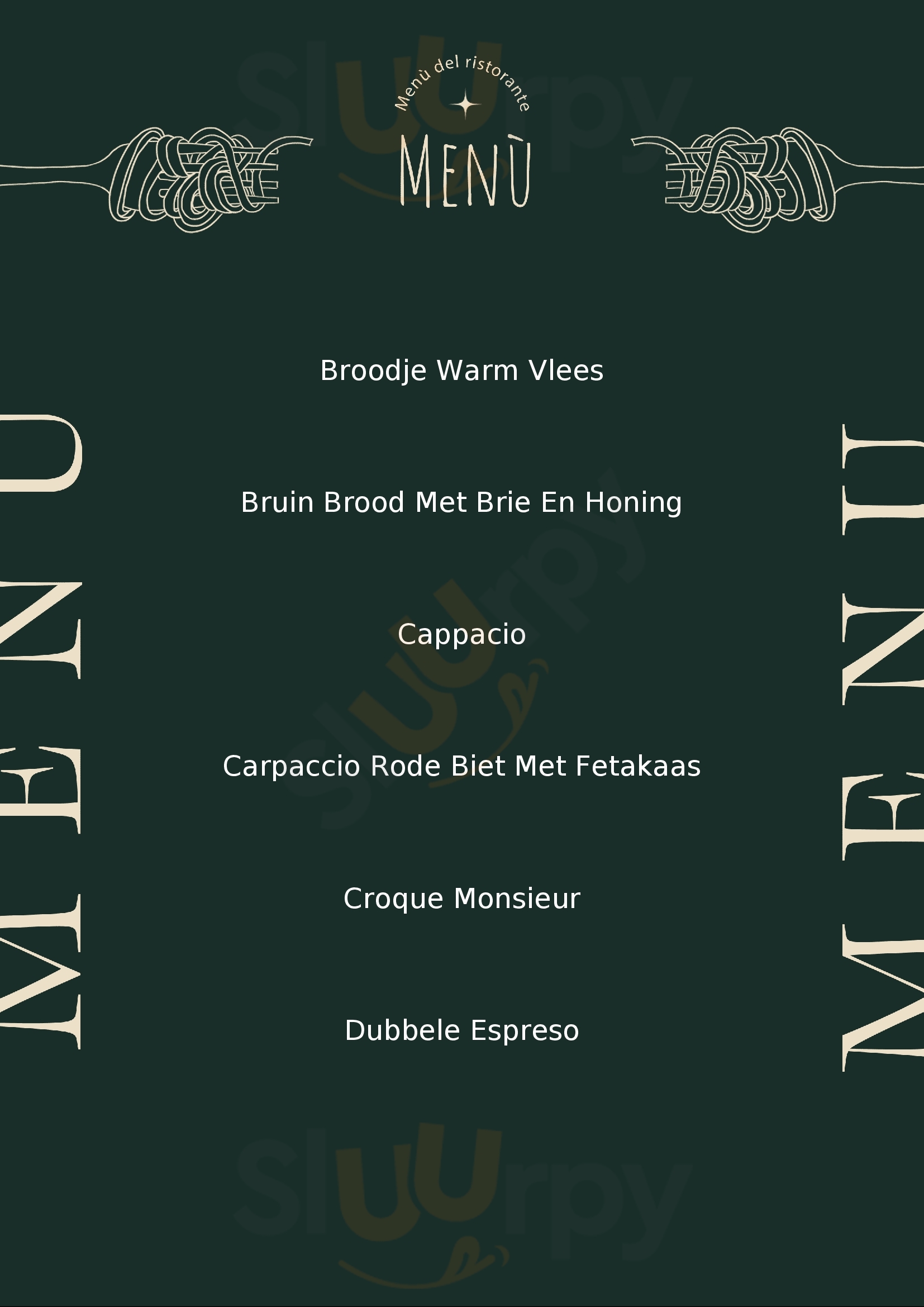 Brasserie Hugo's Velp Menu - 1