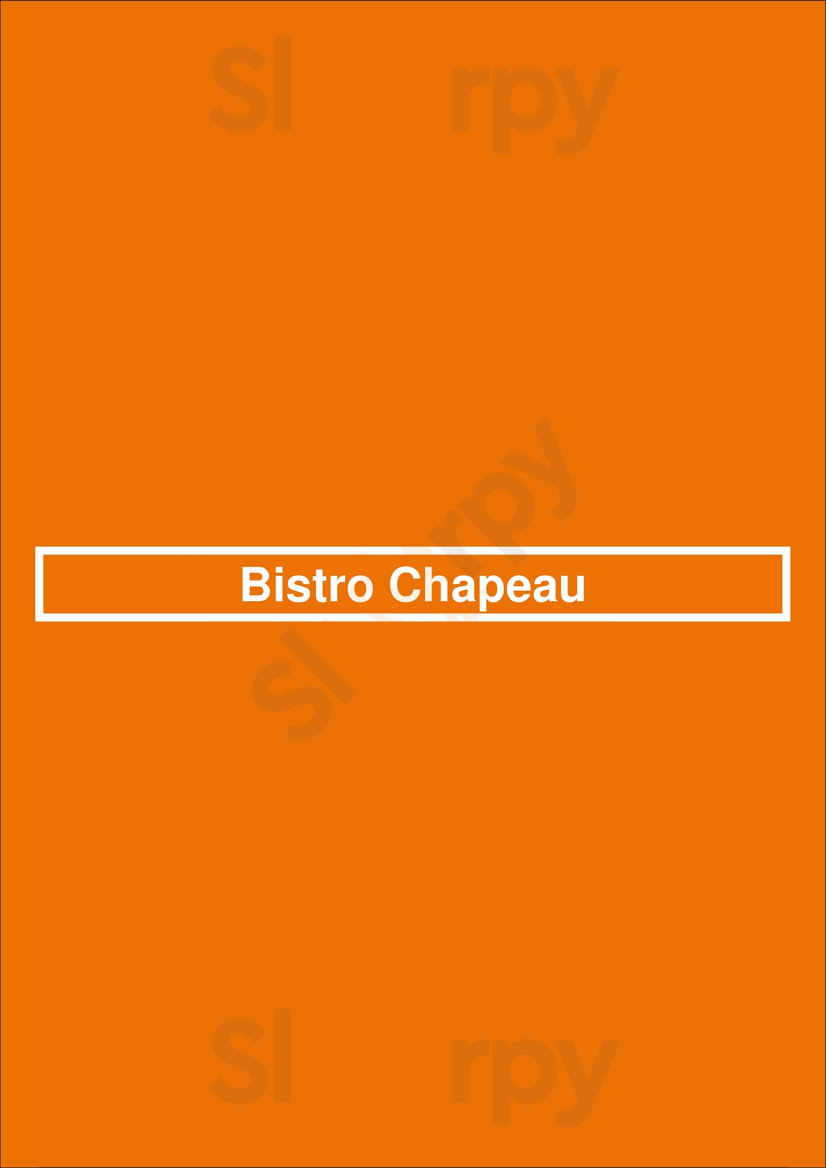 Bistro Chapeau Blaricum Menu - 1