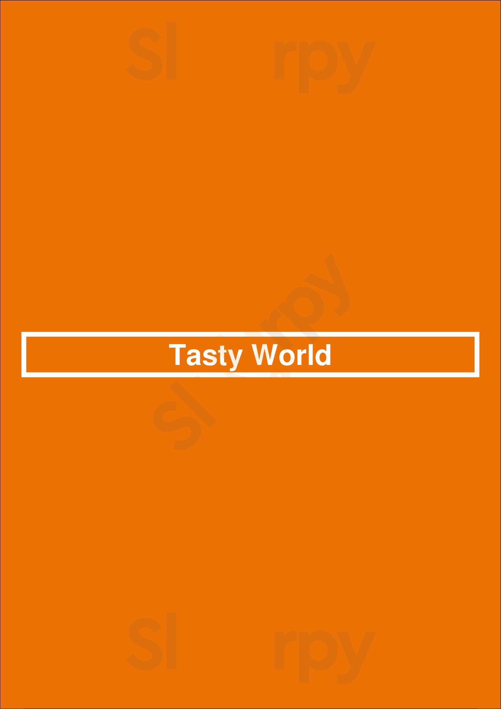Tasty World Hoogerheide Menu - 1