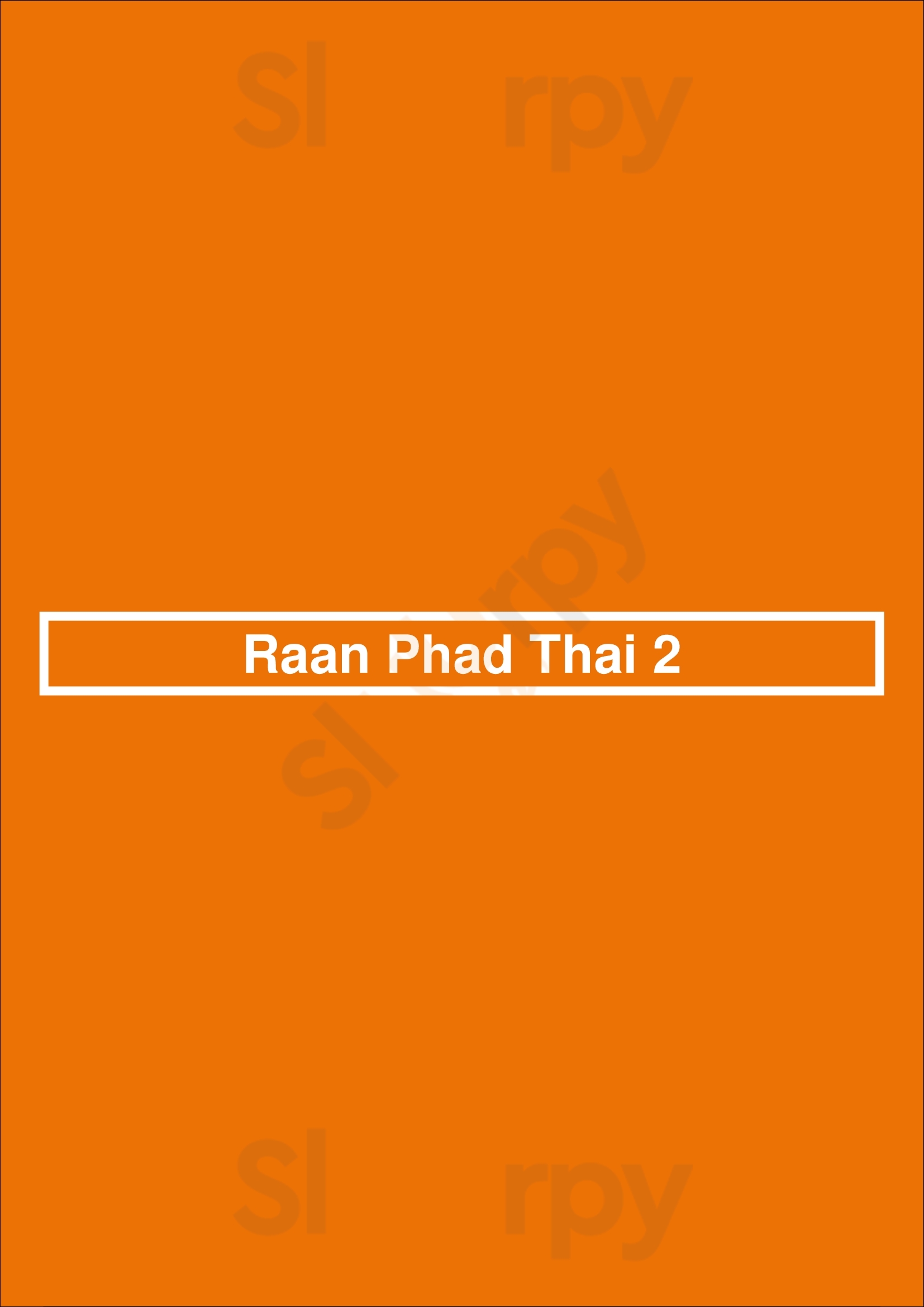 Raan Phad Thai 2 Amsterdam Menu - 1