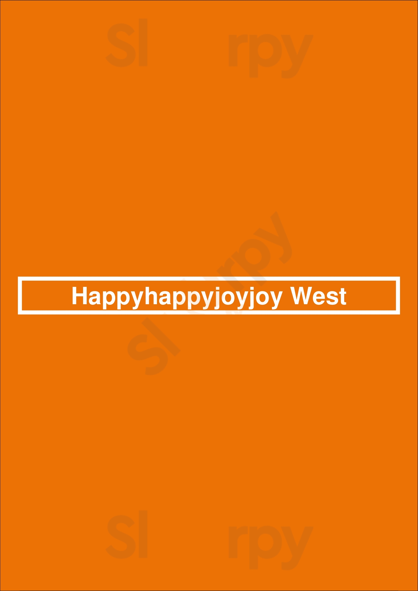 Happyhappyjoyjoy West Amsterdam Menu - 1