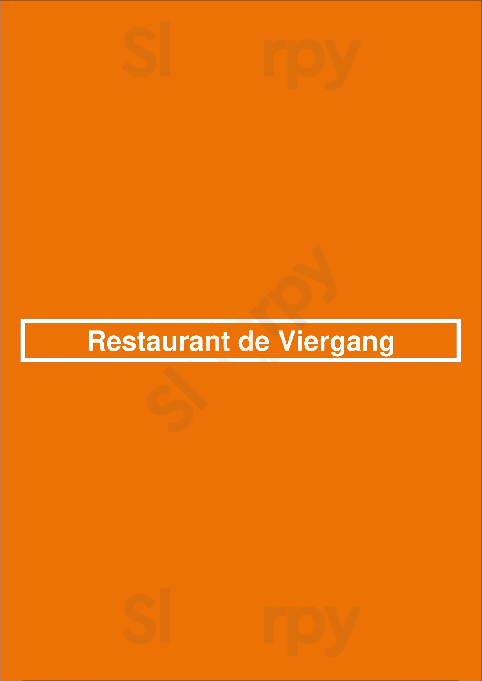 Restaurant De Viergang Zevenhuizen-Moerkapelle Menu - 1