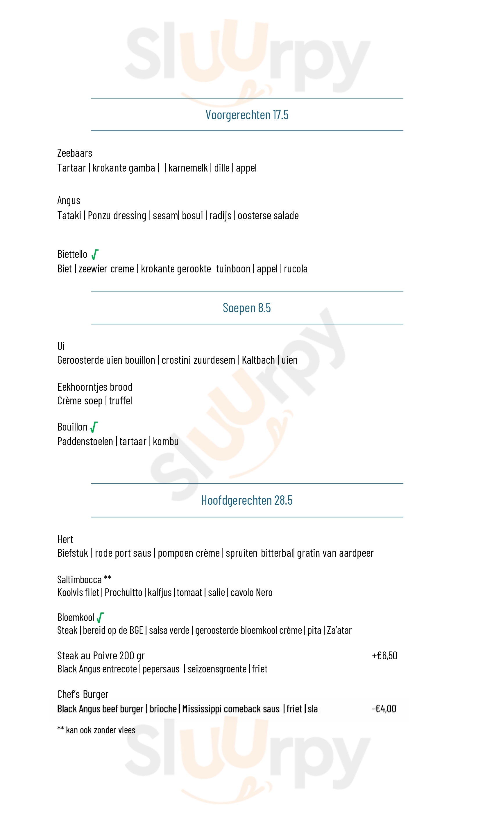 Daelenbroeck Herkenbosch Menu - 1