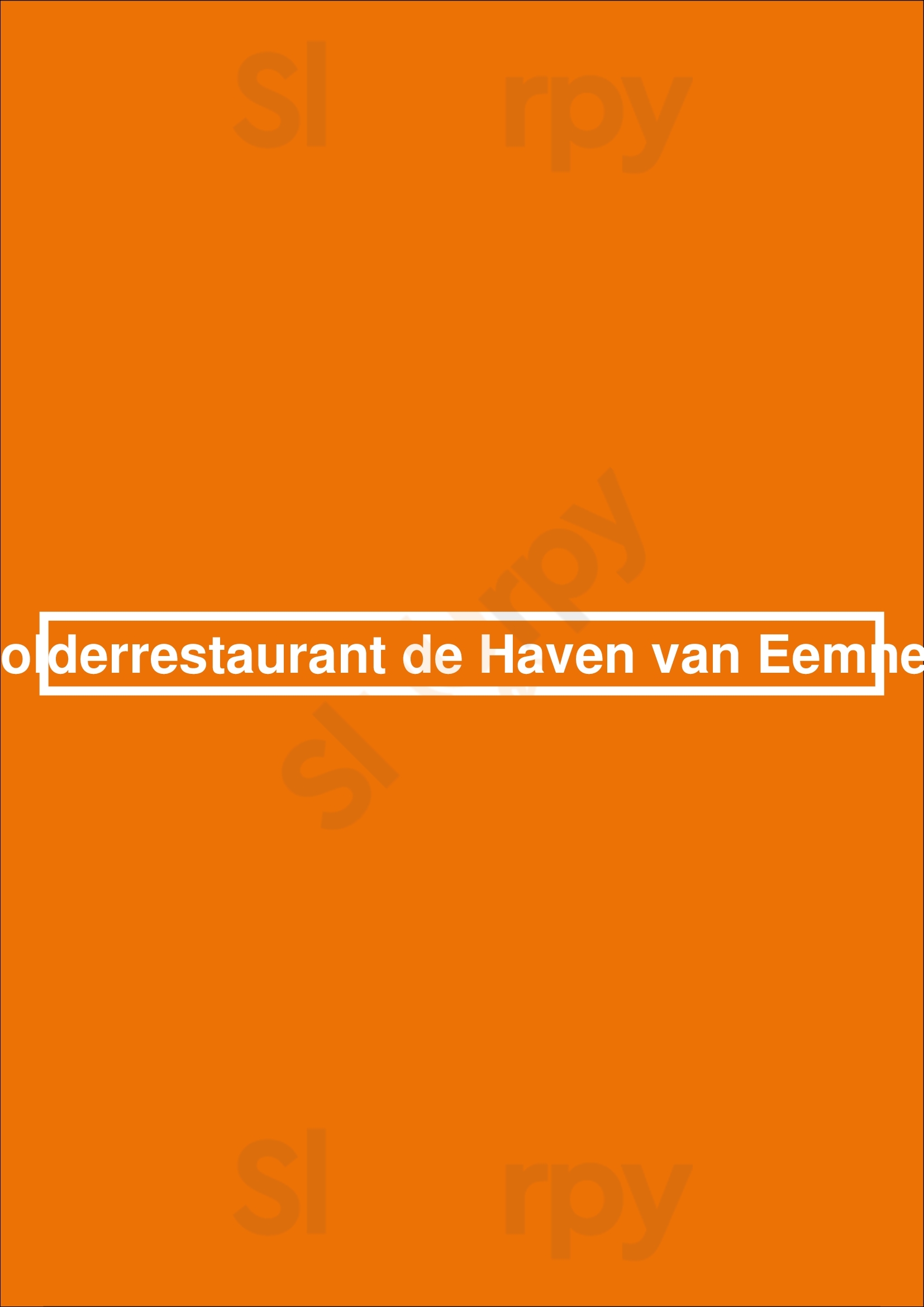 Polderrestaurant De Haven Van Eemnes Eemnes Menu - 1