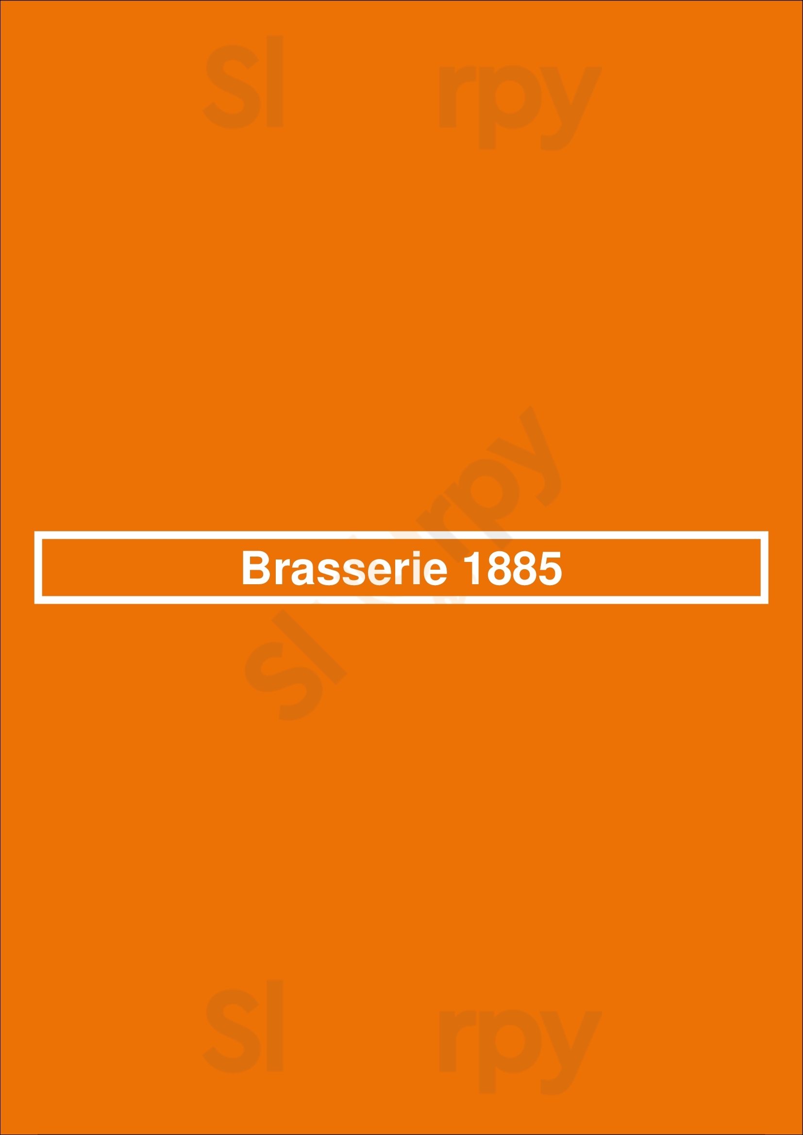 Brasserie 1885 Woudenberg Menu - 1
